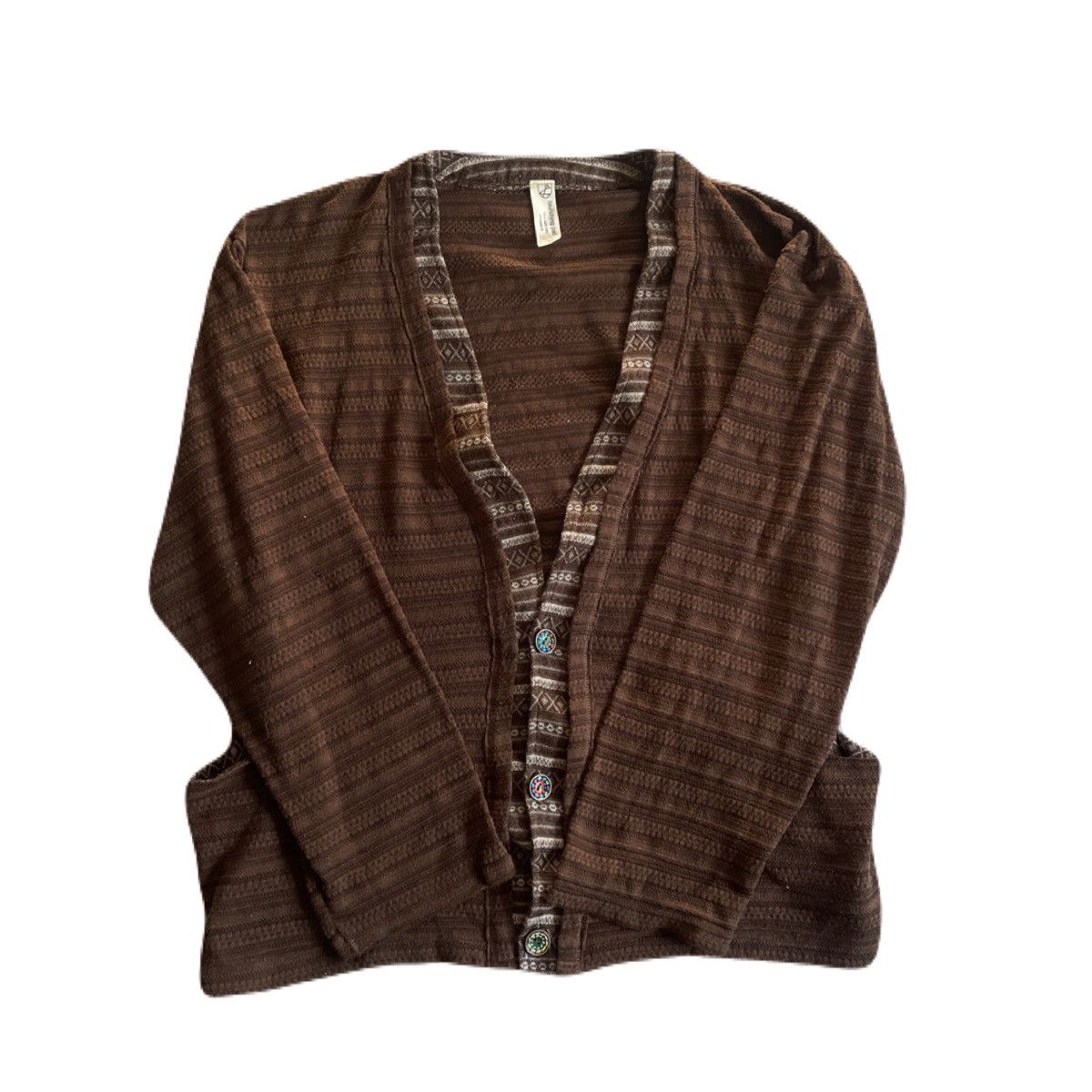 If Six Was Nine 2000s Japanese archive Layered Ethnic Oversized Cardigan Y2K Size US XL / EU 56 / 4 - 2 Thumbnail