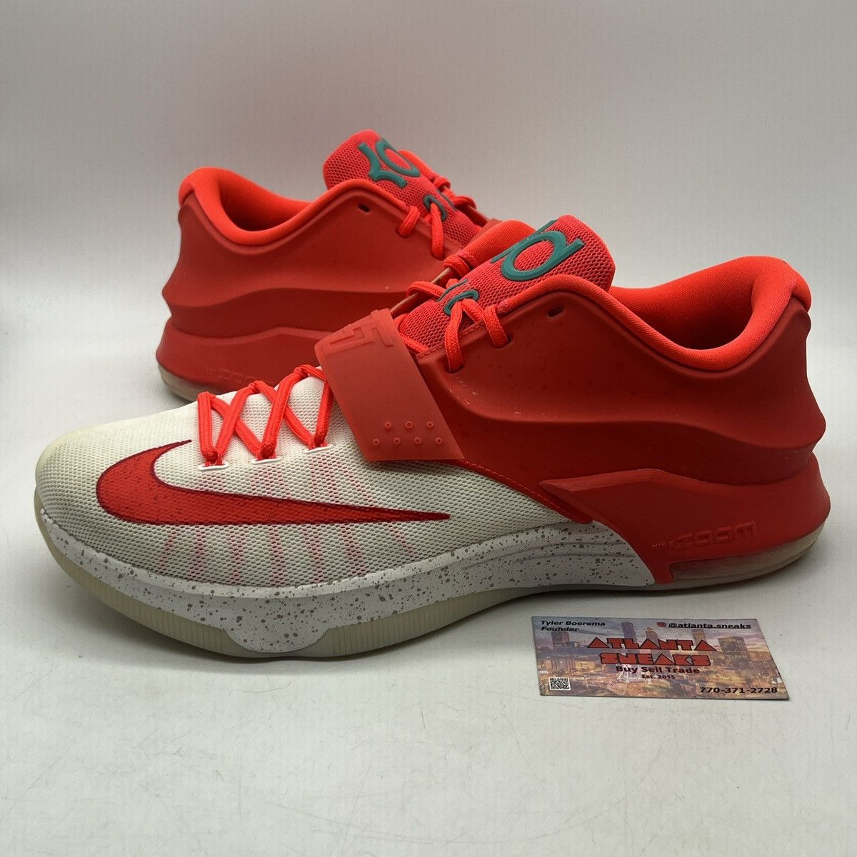 image of Nike Kd 7 Xmas Egg Nog Shoes in White, Men's (Size 14)