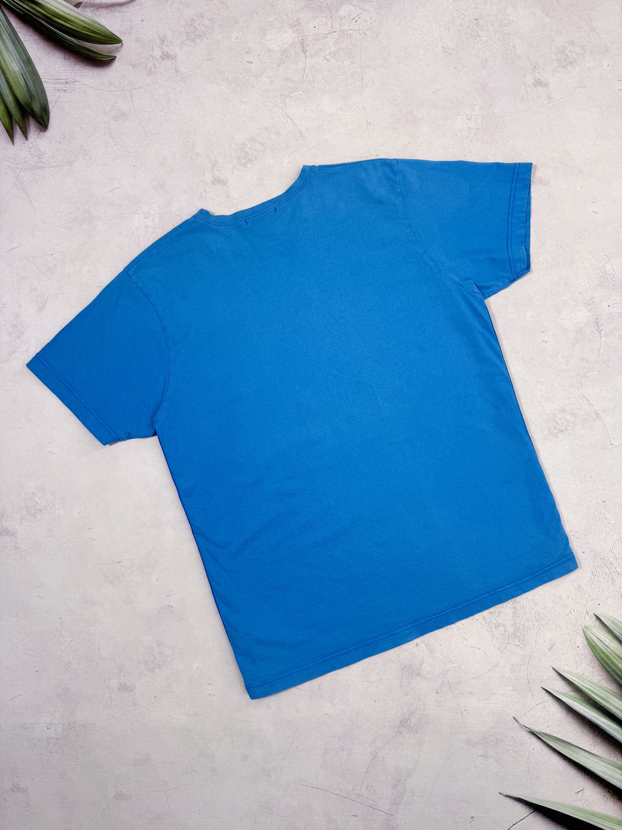 Burberry Vintage Burberry London T-Shirt Lampas Logo Blue Cotton Size US M / EU 48-50 / 2 - 12 Thumbnail