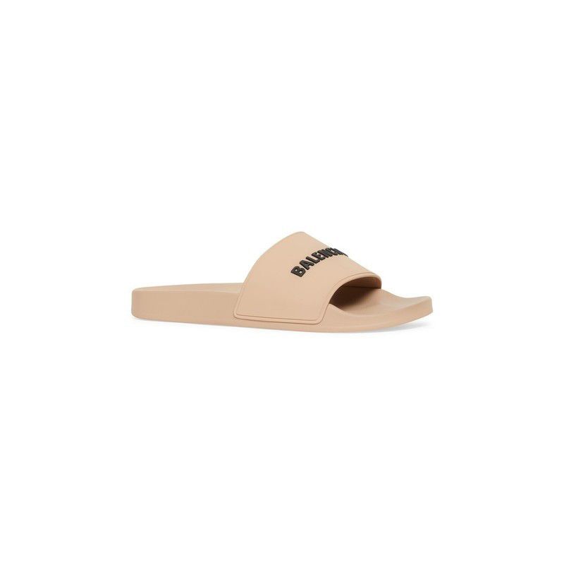 Balenciaga o1srvl11e0825 Size: 32 / KIDS - Pool Slide Sandals in Beige Size US 5 / EU 37 - 2 Thumbnail