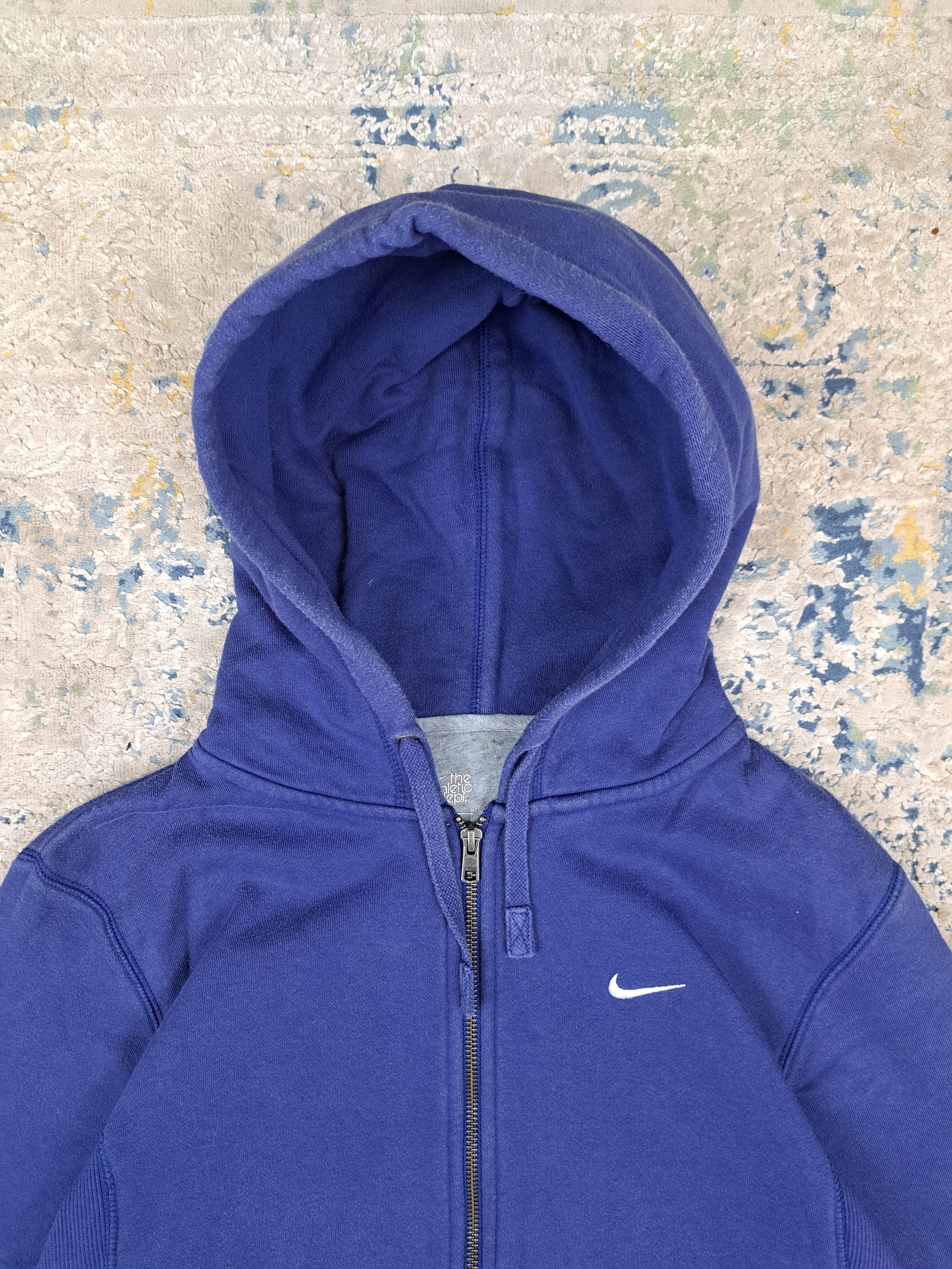 Nike Vintage Nike Water Blue Boxy Zip Up Hooodie 00s Size US S / EU 44-46 / 1 - 2 Thumbnail
