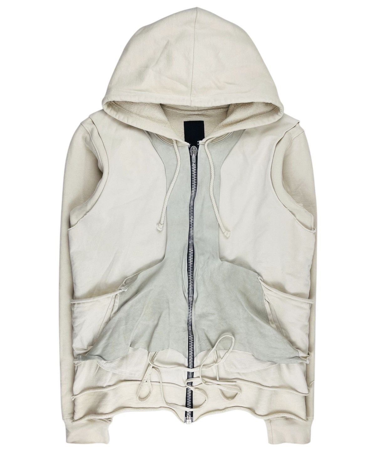 Rick Owens Rick Owens SLAB Layered Leather Bondage Hoodie Size US M / EU 48-50 / 2 - 1 Thumbnail