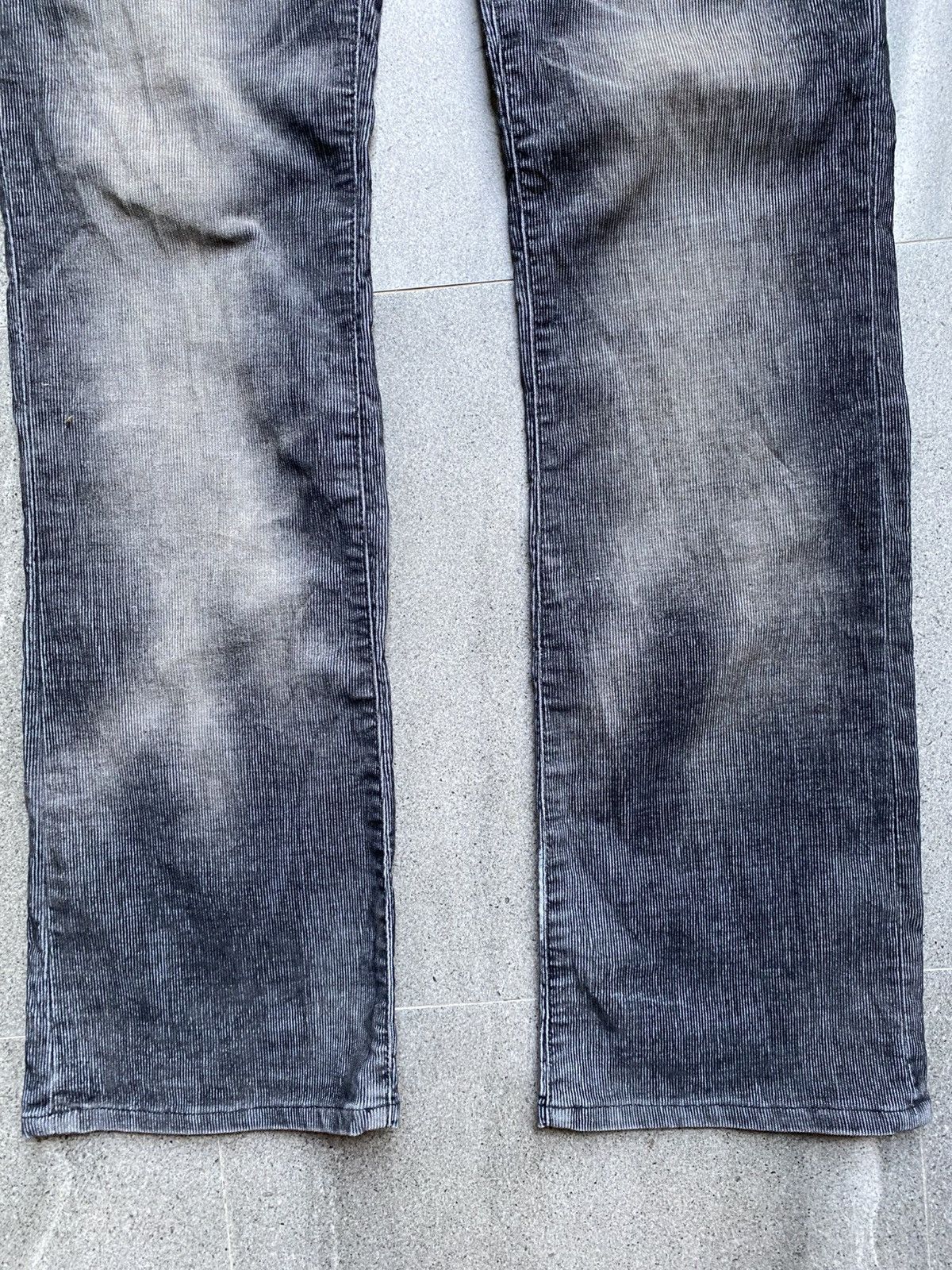 If Six Was Nine Semantic Design Faded Black Bootcut Corduroy Pants Size US 30 / EU 46 - 5 Thumbnail