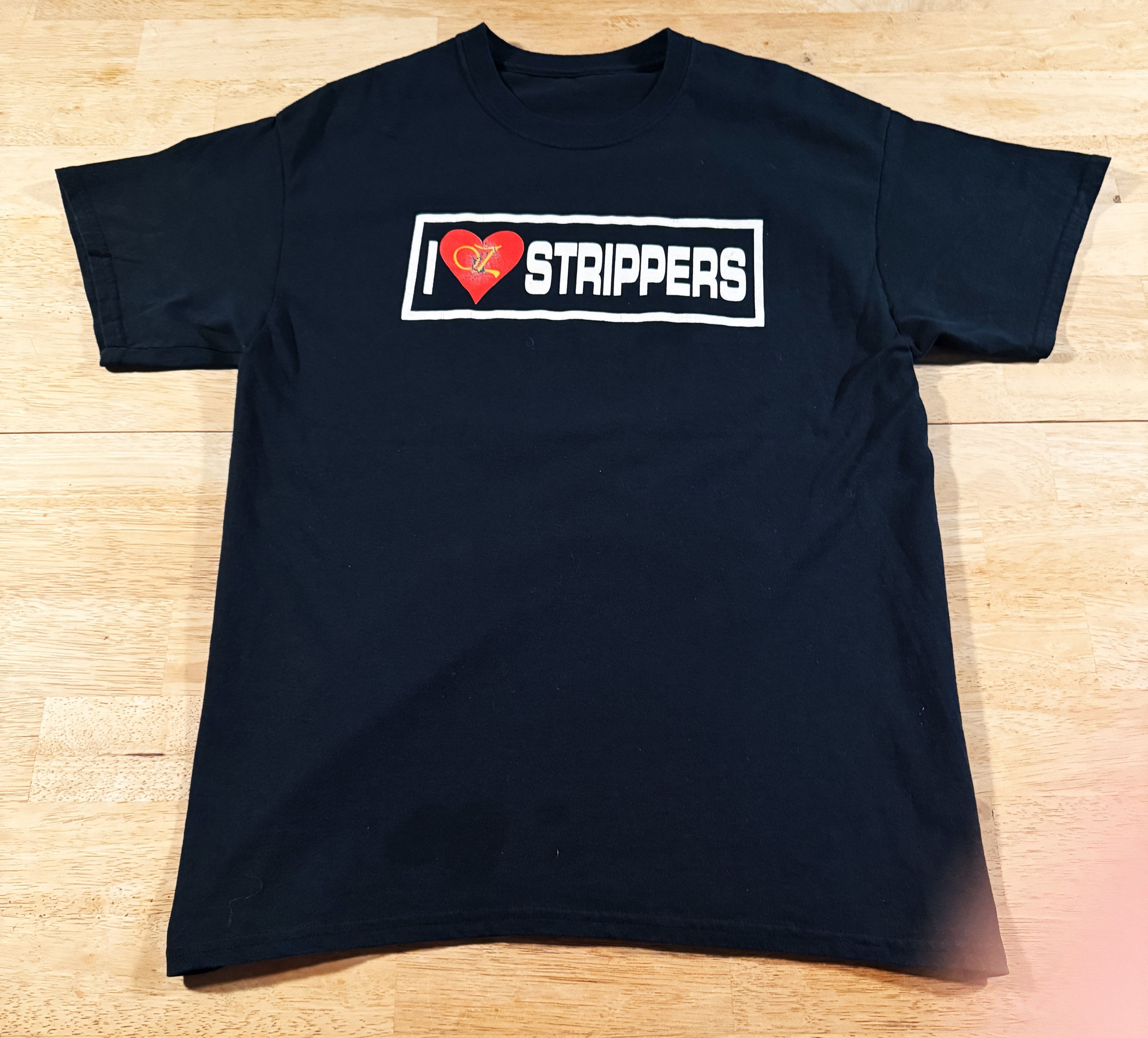 Vintage Oz I Love Strippers L 90s Vintage Shirt Strip Club Rare 1of1 Size US L / EU 52-54 / 3 - 4 Thumbnail