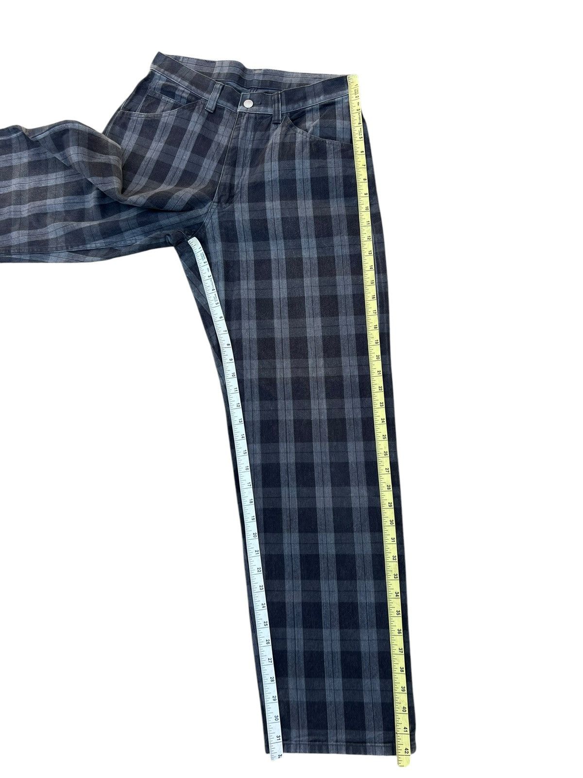 Vintage Vintage RATTLE TRAP Japan Fade Plaid Baggy Work Pant Size US 31 - 4 Thumbnail