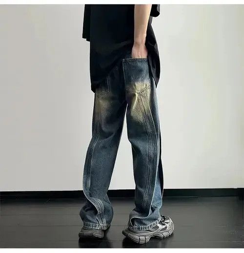 Japanese Brand × Jean Wide Leg Jeans Baggy Y2k Washed Size US 30 / EU 46 - 4 Thumbnail