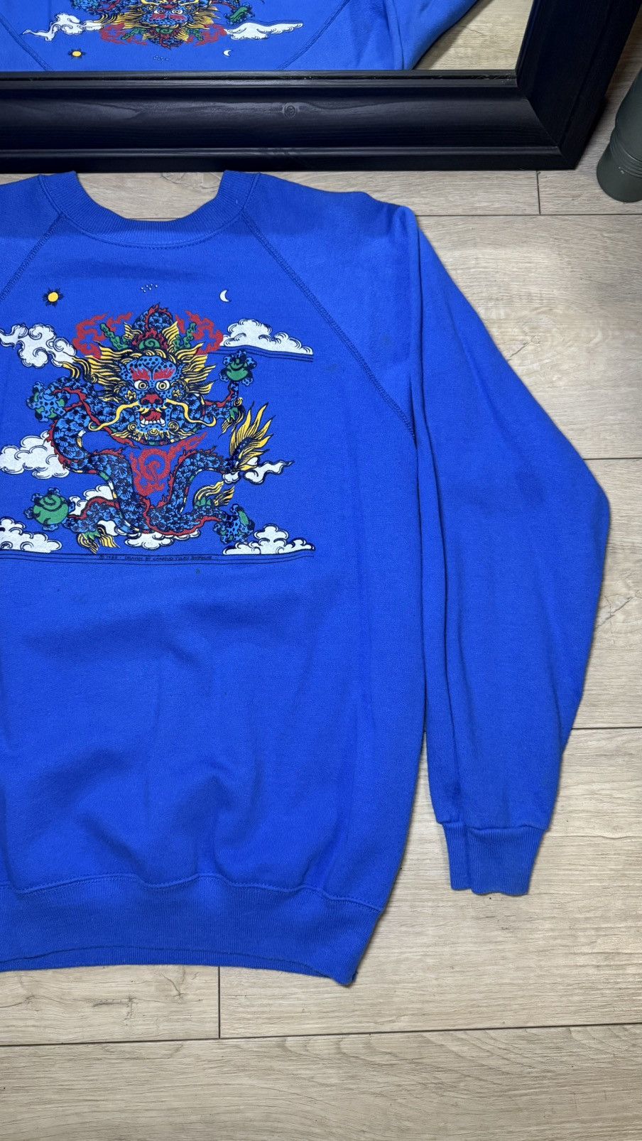 JNCO Vintage / Y2K 1980s Dragon Tattoo Style Sweatshirt /Crewneck Size US M / EU 48-50 / 2 - 3 Thumbnail