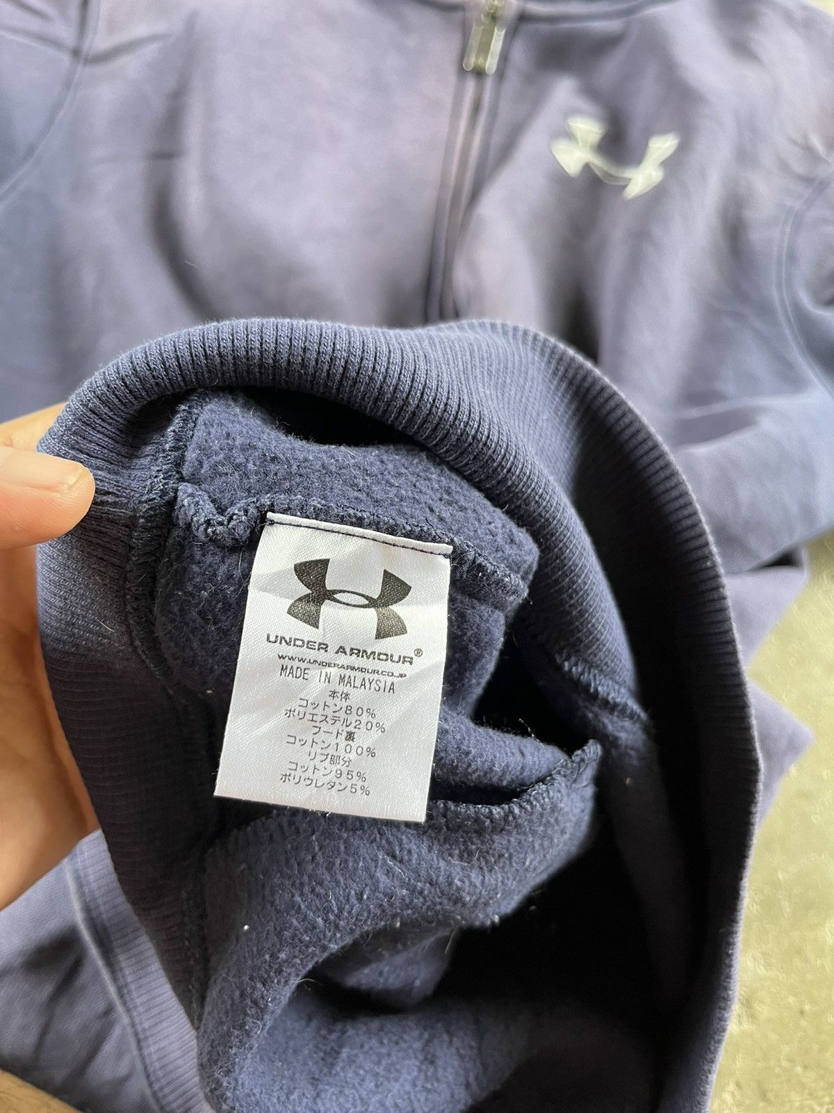 Designer × Under Armour 🔥Under Armour Storm Coldgear Big Logo Zipper Hoodie Size US XL / EU 56 / 4 - 8 Thumbnail