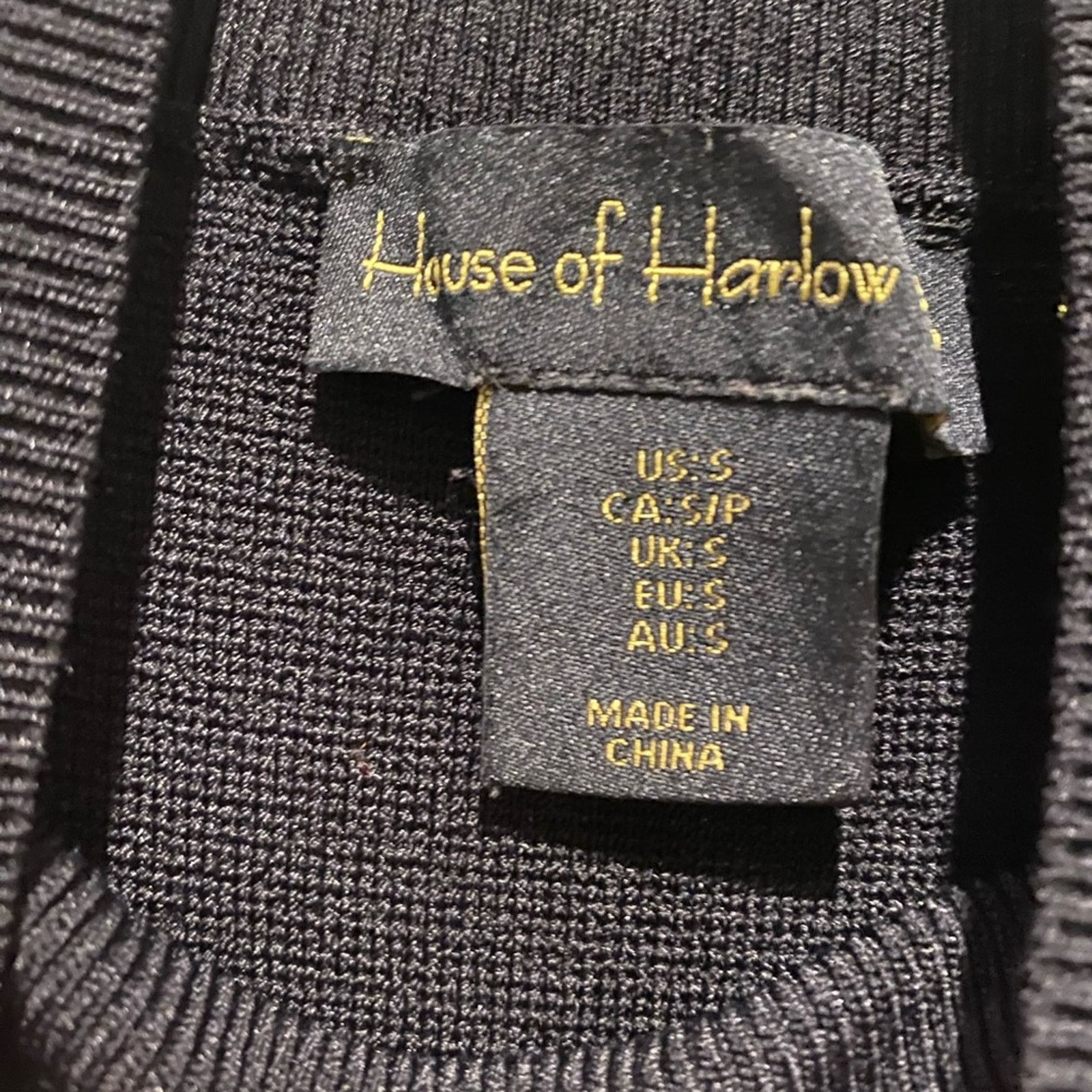 House of Harlow House of Harlow 1960 Bodycon Mock Neck Knitted Black Dress S Size S / US 4 / IT 40 - 4 Thumbnail