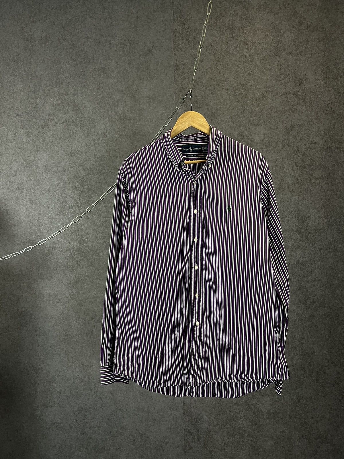 Polo Ralph Lauren Polo Ralph Lauren vintage logo designer striped shirt Size US L / EU 52-54 / 3 - 1 Thumbnail