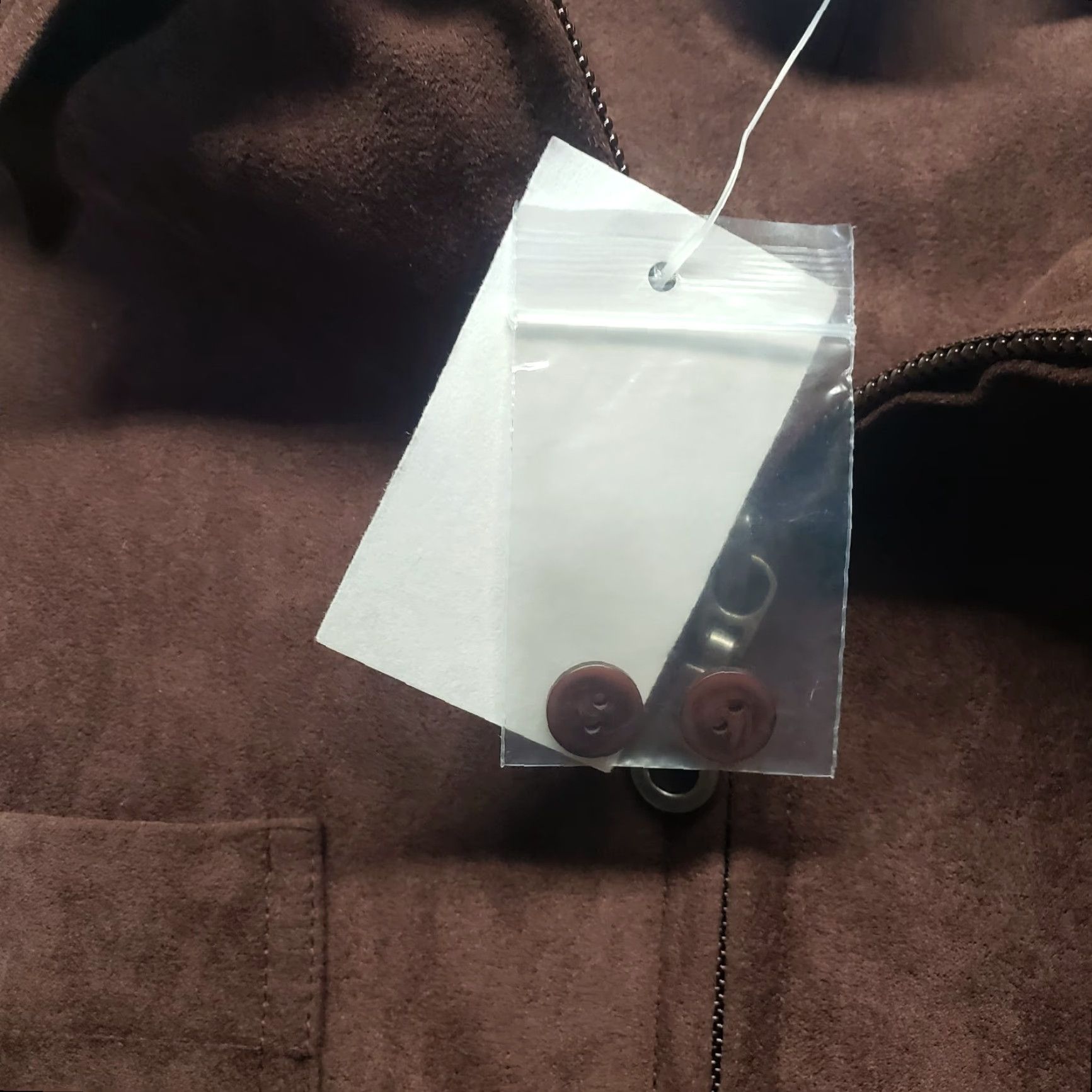 Vintage NEW Carolina Colours Solid Brown Long Sleeve Collar Zip Up Jacket Size 16W NEW Size XXL / US 16-18 / IT 52-54 - 4 Thumbnail
