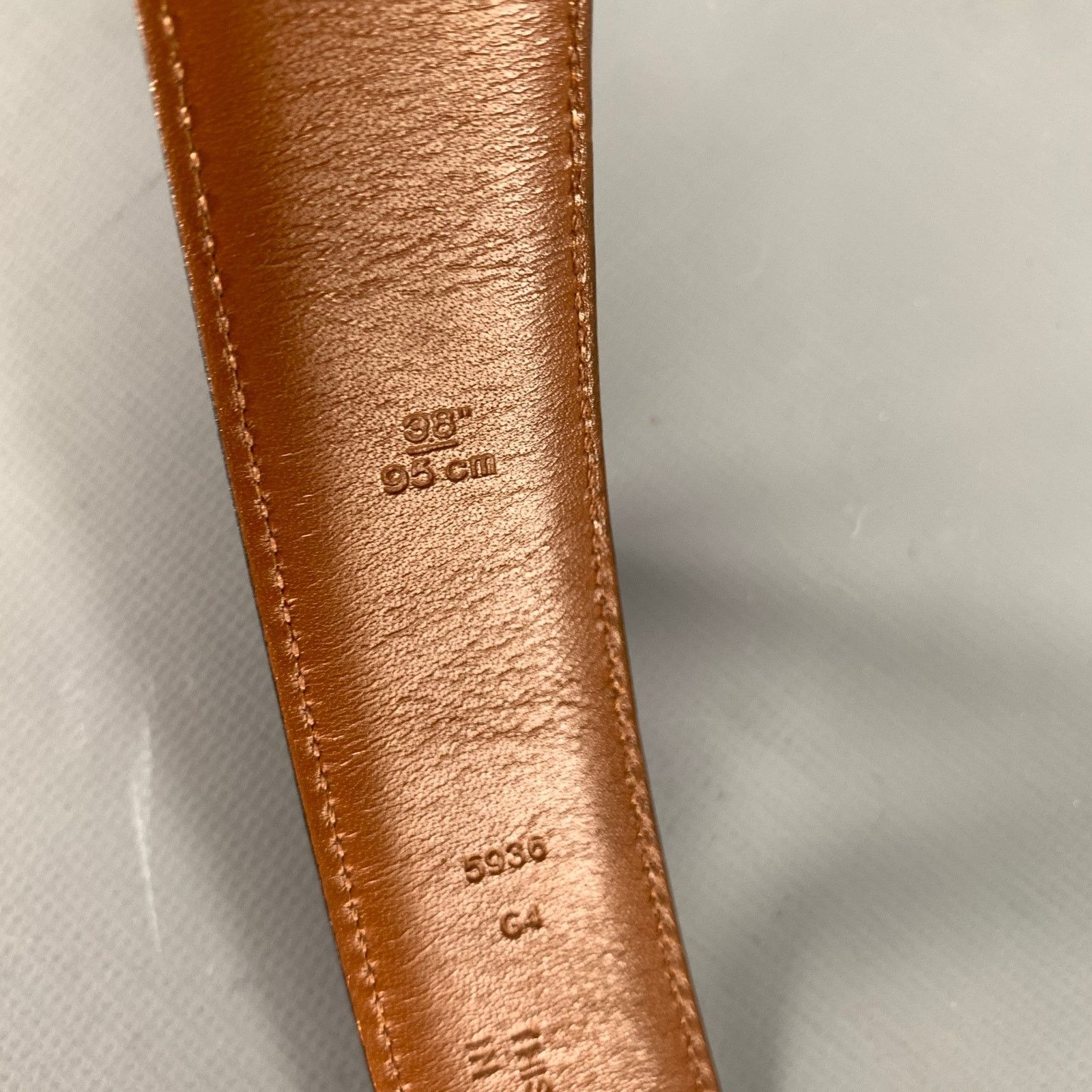 Coach COACH Size 38 Black Solid Leather Belt Size 38 - 6 Thumbnail