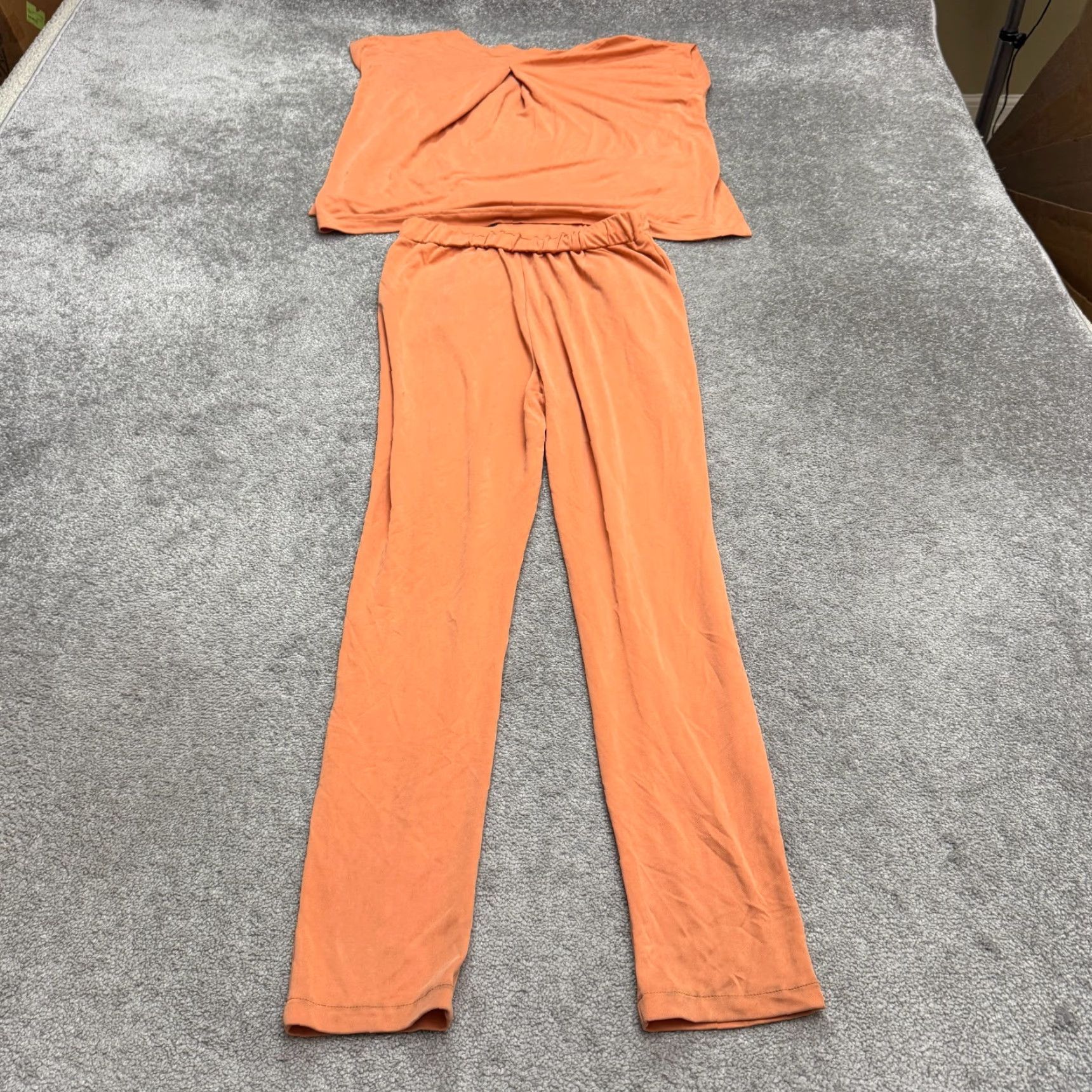 Vintage SEN Jumpsuit Womens 2 Tan Sleeveless Open Back Elastic Waist NWT Bohemian Travel & Going Out 2 Size 26" / US 2 / IT 38 - 2 Thumbnail