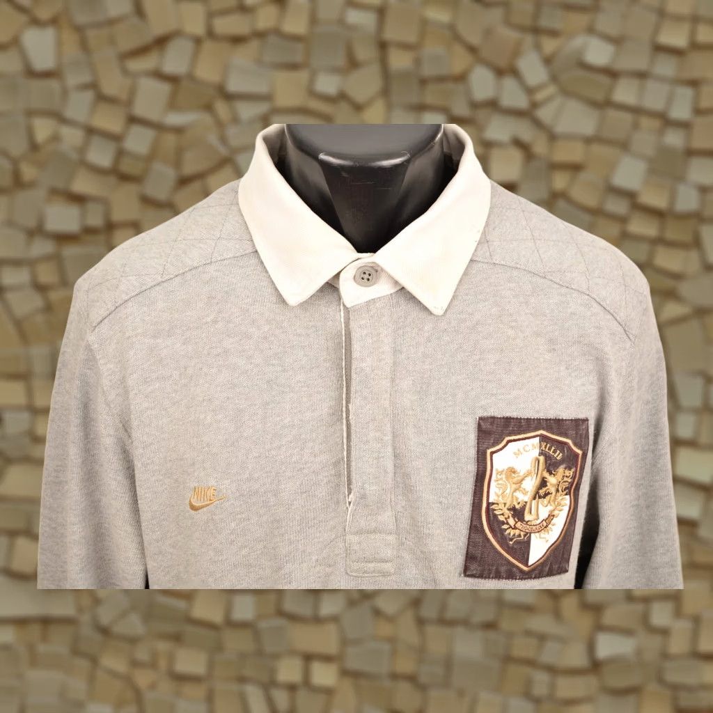 Nike Nike Hooker's Jersey Vintage Rugby Polo Shirt Men L Gray Size US L / EU 52-54 / 3 - 1 Thumbnail