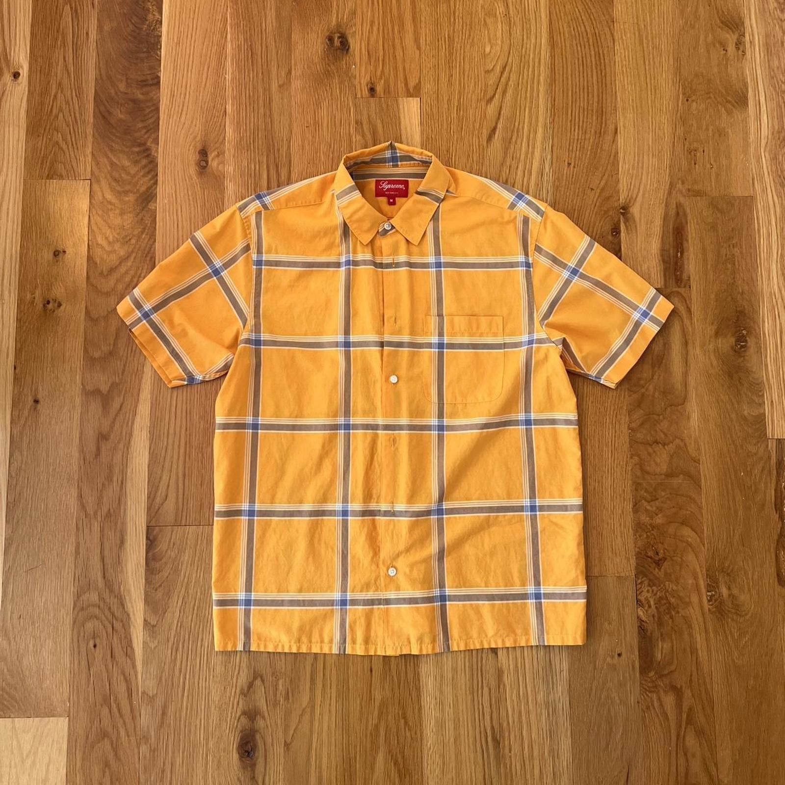 Supreme Supreme Yellow Plaid Shirt Size US M / EU 48-50 / 2 - 1 Thumbnail