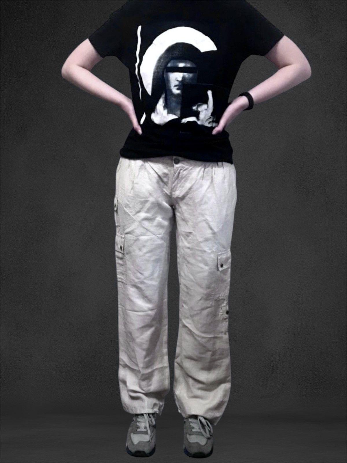 Versace Versace Shimmer Combat Multipocket Pants Cargo Trousers Size 29" - 1 Thumbnail