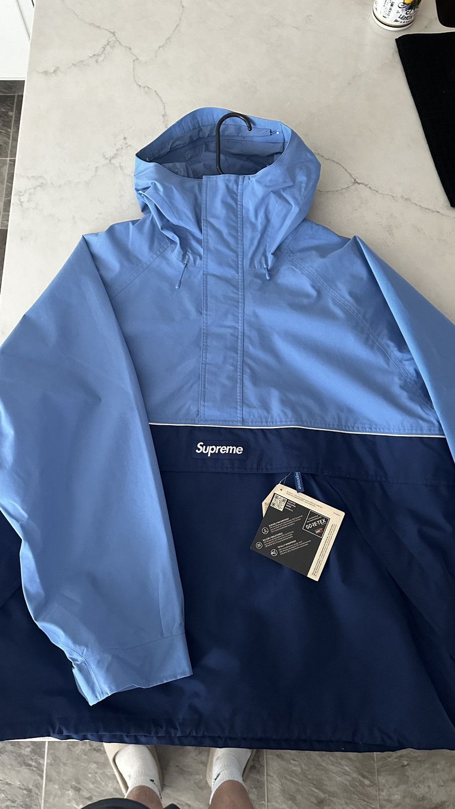 Image of Goretex x Supreme Gore-Tex Anorak - Size XL in Blue, Men's