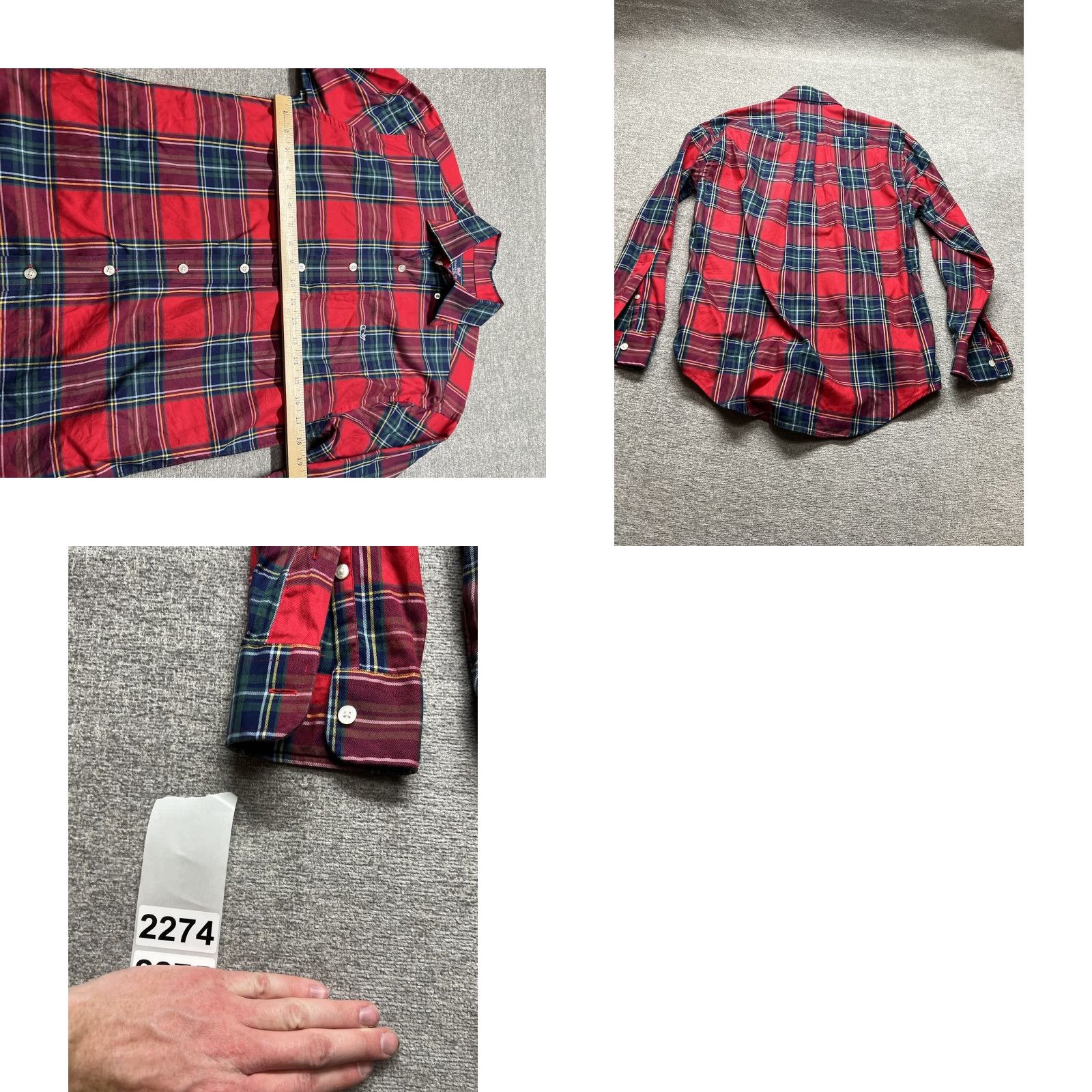 Vineyard Vines Vineyard Vines Tucker Long Sleeve Shirt Button Down Classic Fit Red Plaid S Mens Size US S / EU 44-46 / 1 - 8 Thumbnail