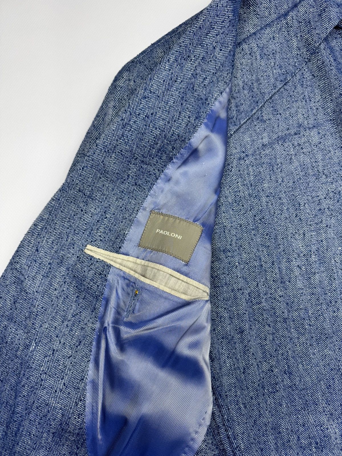 Paoloni Paoloni Linen Men's Blazer Size US M / EU 48-50 / 2 - 8 Thumbnail