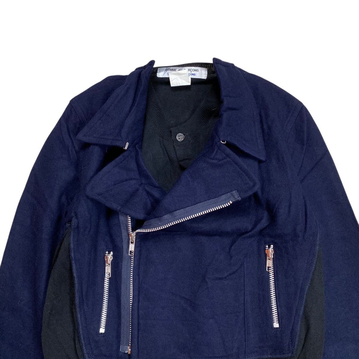 Comme des Garcons Comme des Garcons Hybrid Cardigan Bikers Jacket Size US XS / EU 42 / 0 - 2 Thumbnail