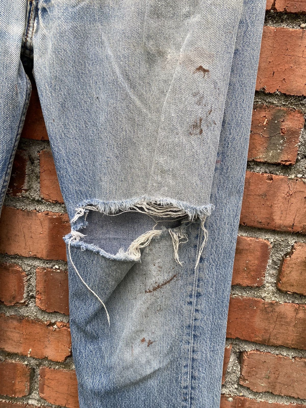 Levi's × Levi's Vintage Clothing × Vintage W33x29 vintage levi's 501 distressed denime made in USA Size US 33 - 4 Thumbnail