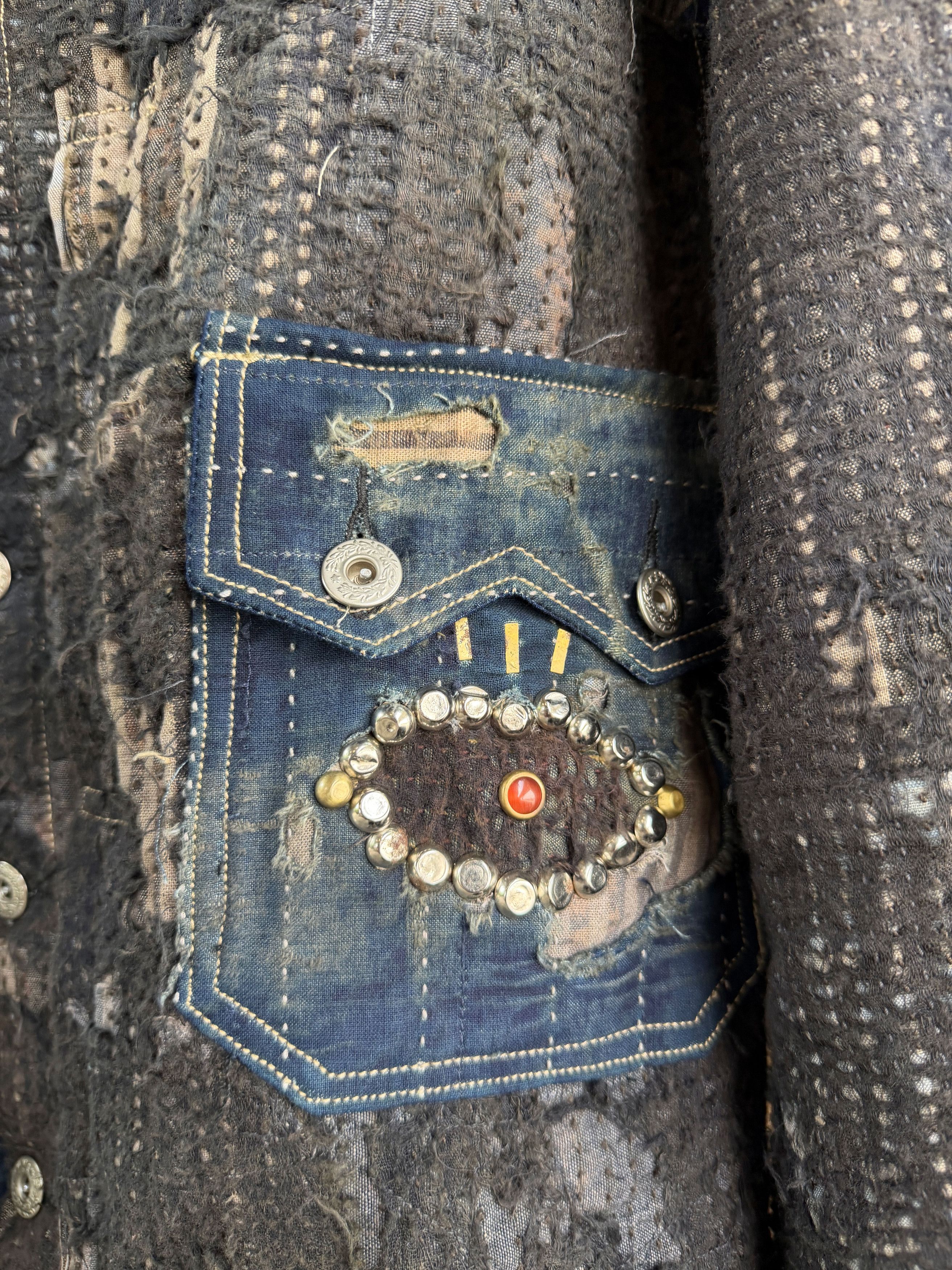 Japanese Brand 1/1 Boro Patchwork Denim Jacket Size US L / EU 52-54 / 3 - 4 Thumbnail