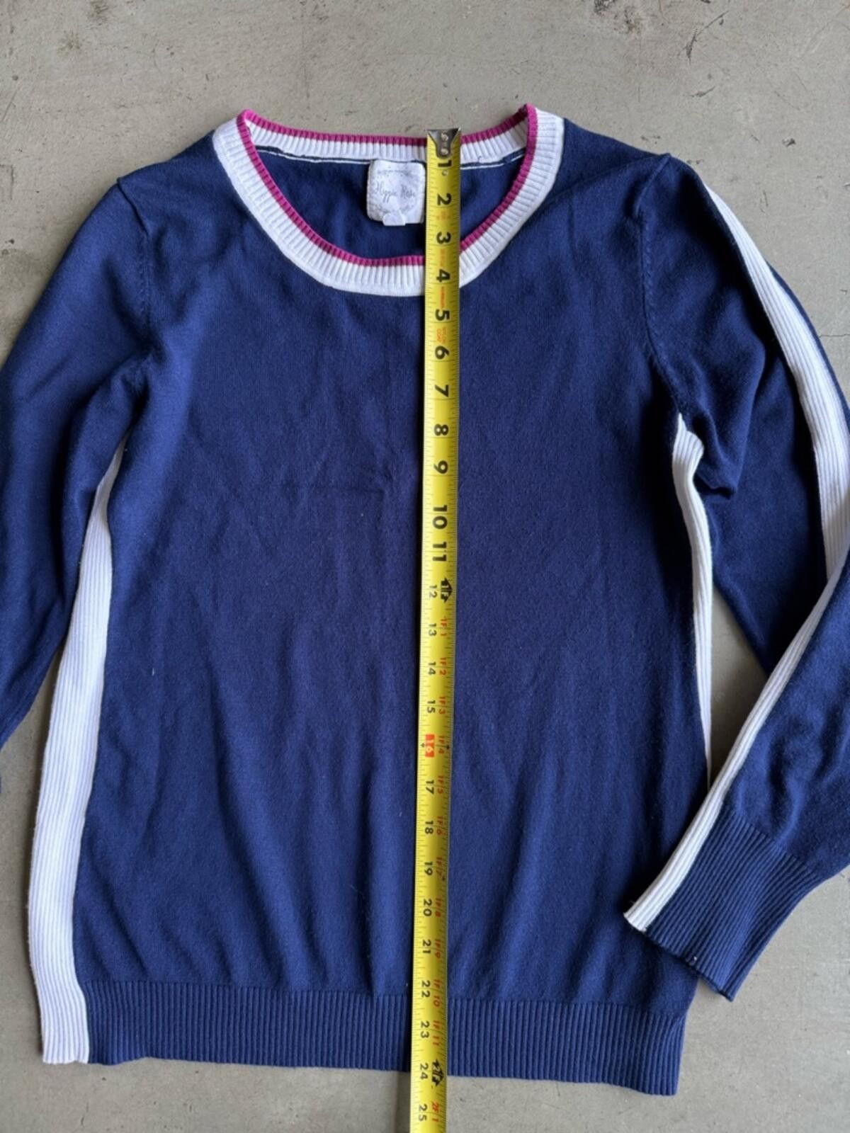 Other Hippie Rose / Side Stripe Knit Sweater / Navy Size XL / US 12-14 / IT 48-50 - 6 Thumbnail