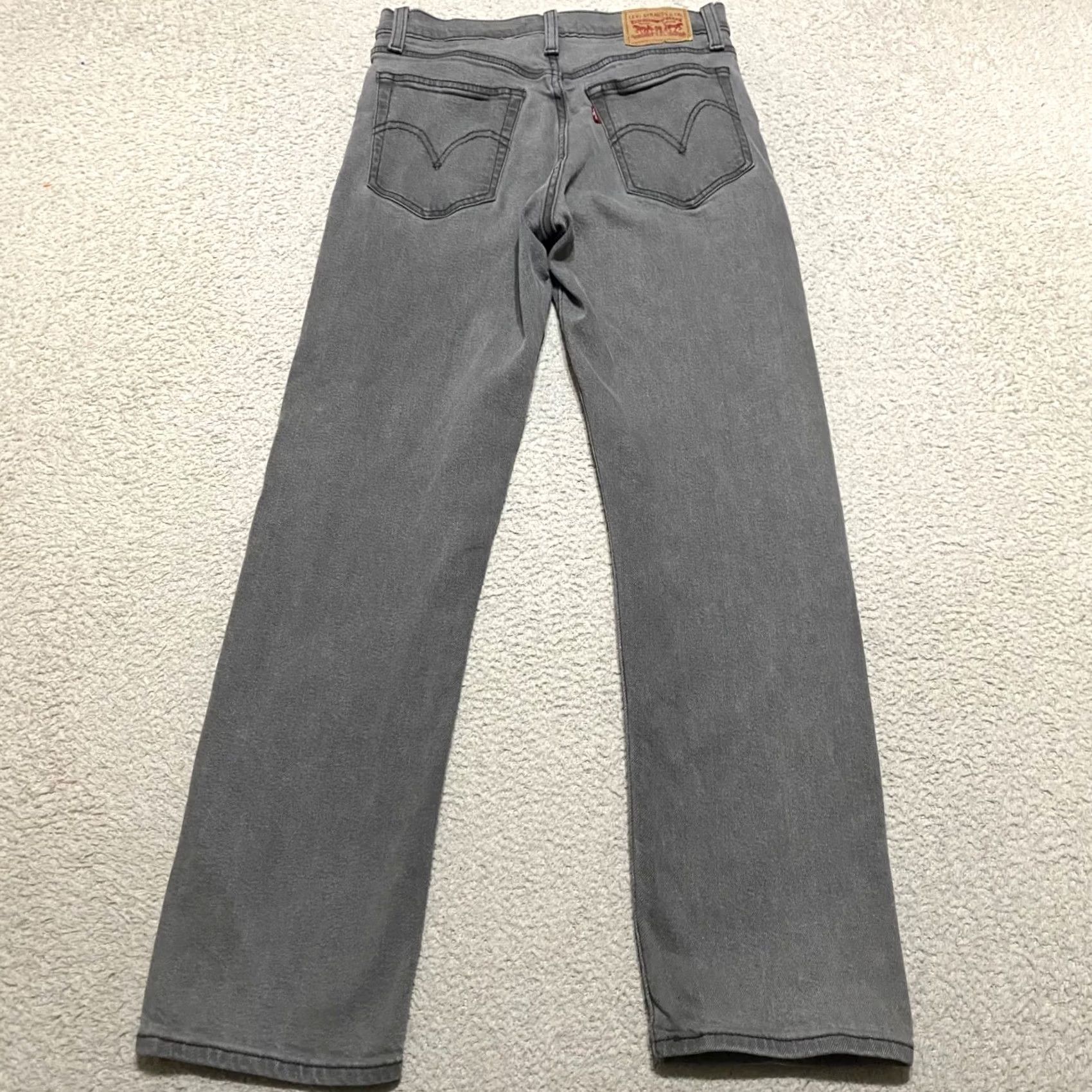 Levi's Levi's Womens Jeans Gray Wedgie Straight Button Fly Medium Wash 28 Regular 5-Pocket Denim High Rise 90s Vintage? Size 28" / US 6 / IT 42 - 2 Thumbnail