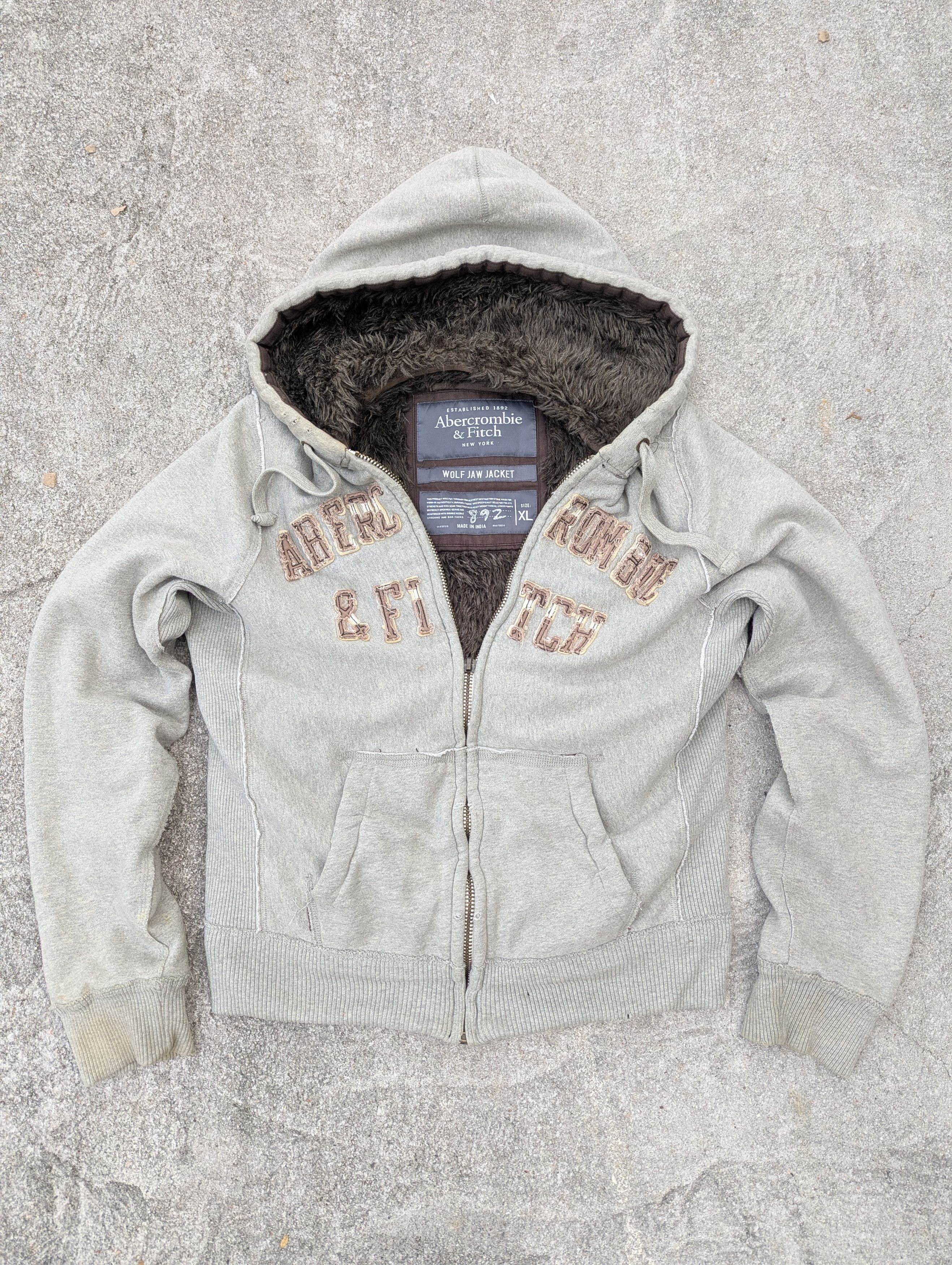 Abercrombie & Fitch 🔥FREE SHIPPING🔥Abercrombie & Fitch Wolf Jaw Jacket Hoodie Size US XL / EU 56 / 4 - 8 Thumbnail