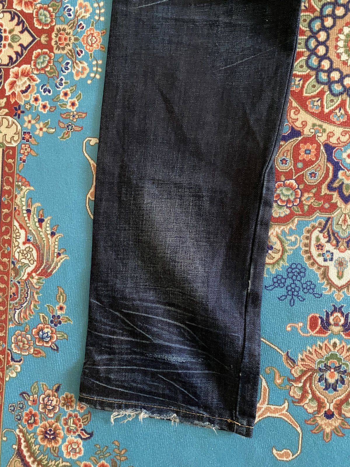 Japanese Brand Marithe Francois Girbaud Native Design Denim Size US 33 - 7 Thumbnail