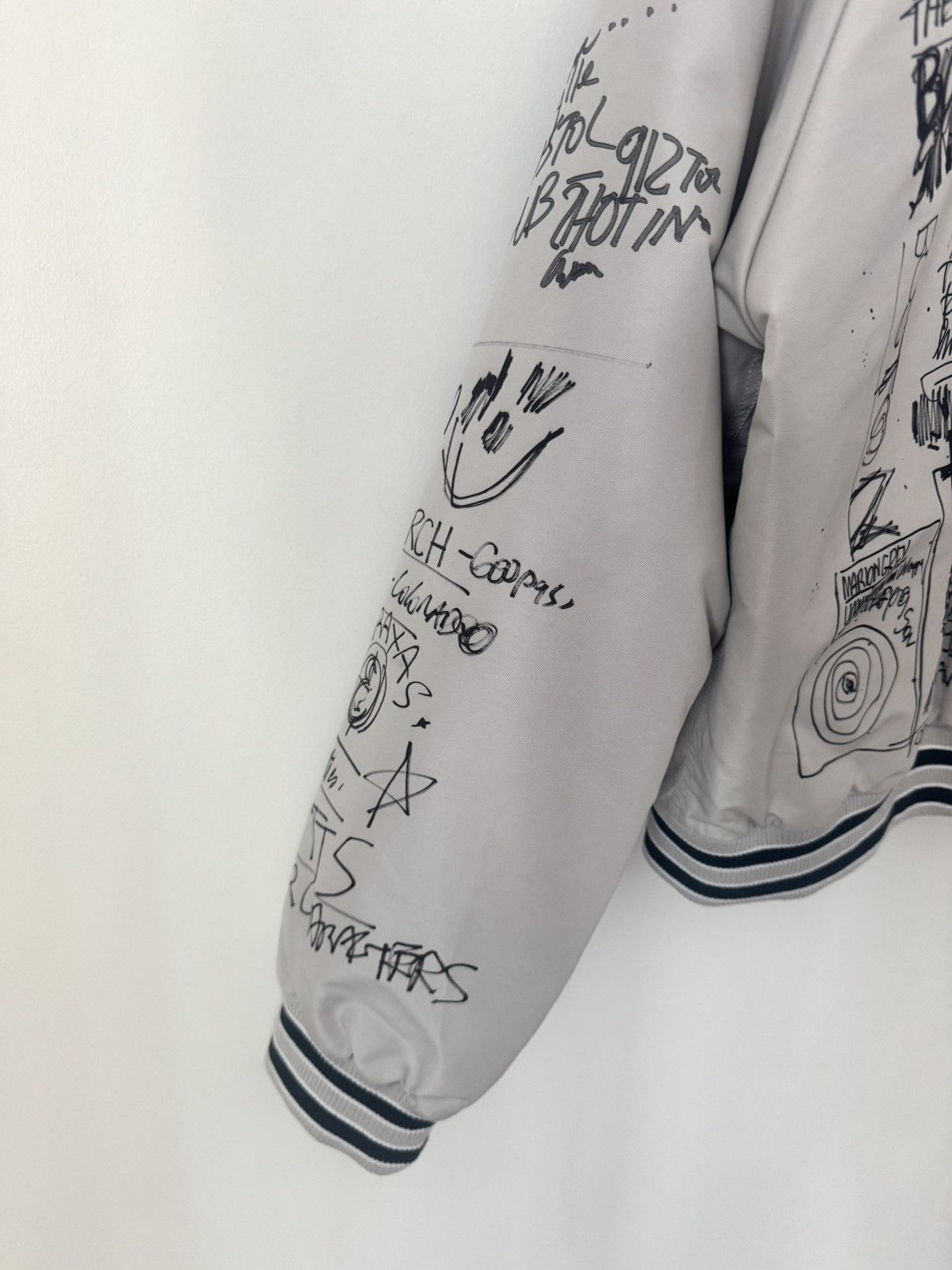 Paly Hollywood Paly Hollywood “Bolinas”Graffiti-Print Bomber Jacket Grey XL Size US XL / EU 56 / 4 - 9 Thumbnail