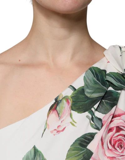 Dolce & Gabbana o1y0825 One-Shoulder Midi Dress in Multicolor Size XS / US 0-2 / IT 36-38 - 2 Thumbnail