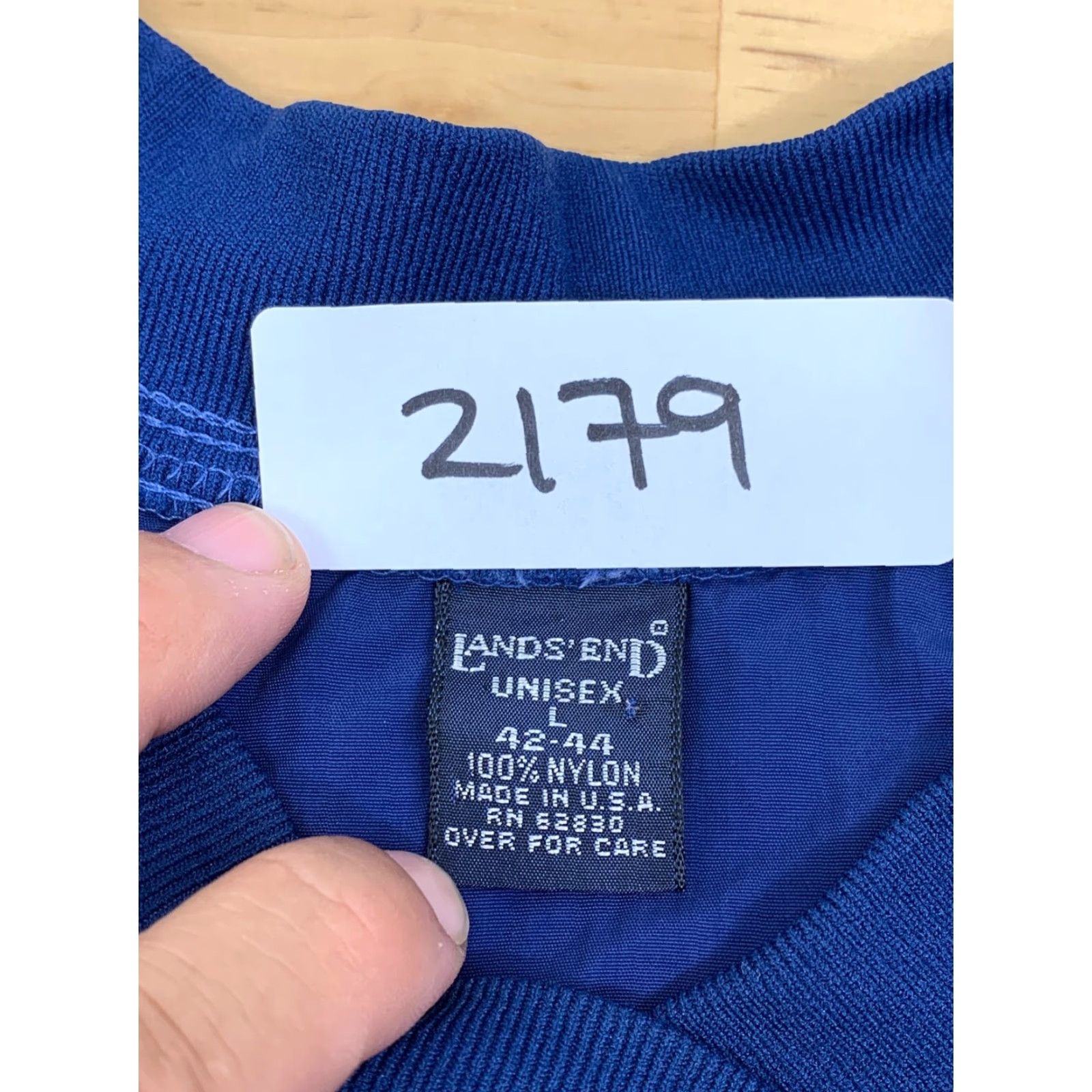 Lands' End VINTAGE Lands' End 100% Nylon Sweater Vest Womens Golf Blue Size L #2179 Size L / US 10 / IT 46 - 4 Thumbnail