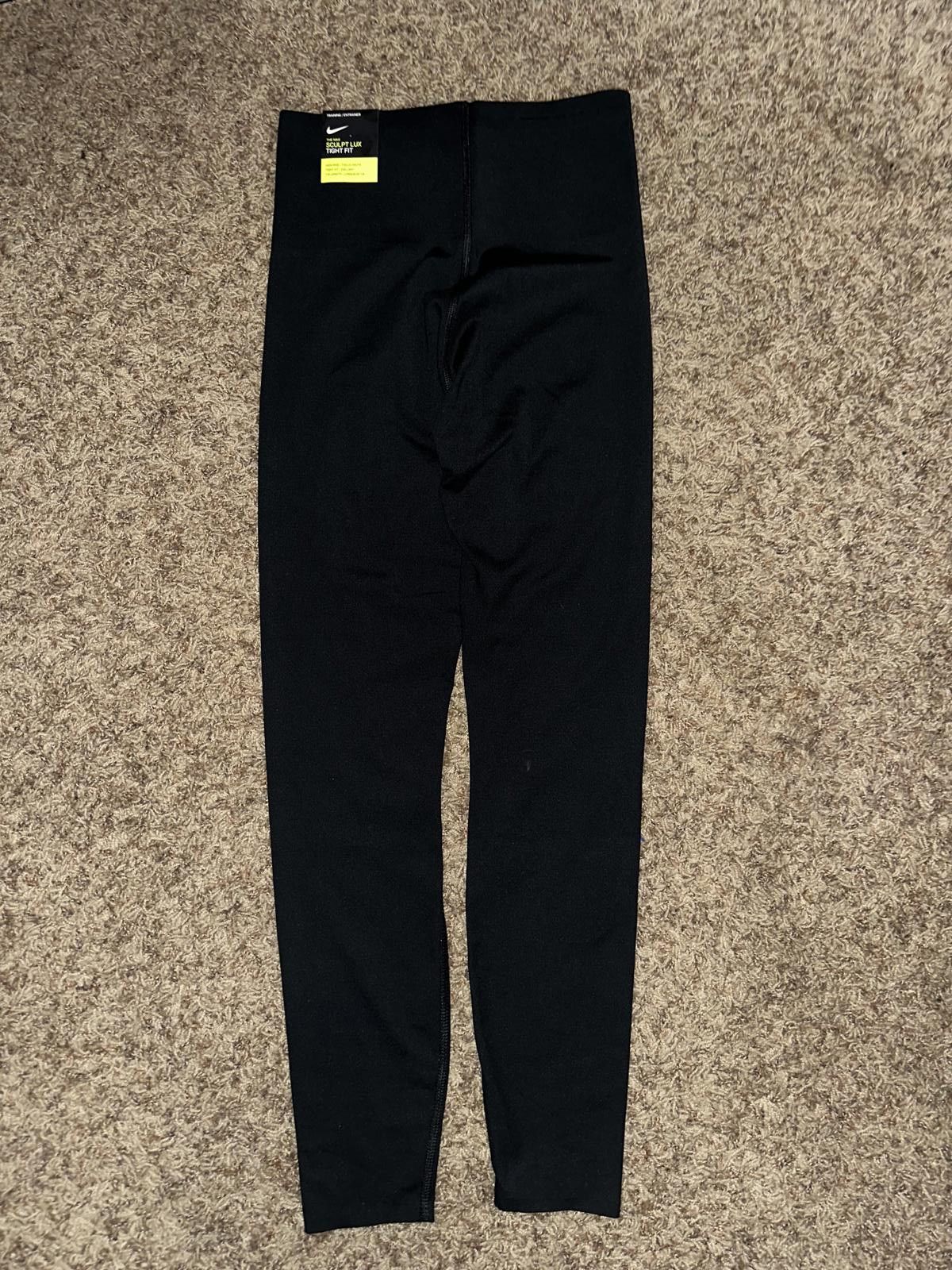 Nike Nike Womens Sculpt LUX Black Running Tight Size 28" / US 6 / IT 42 - 6 Thumbnail