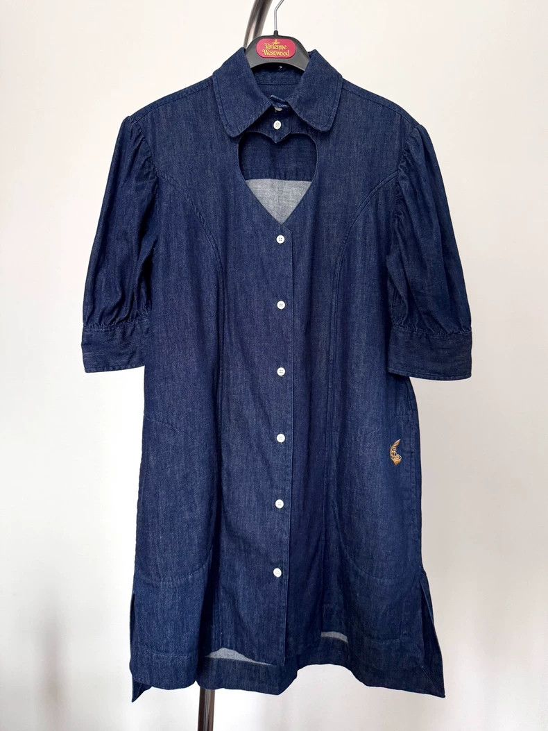 Vivienne Westwood Vivienne Westwood Love hollow collar short sleeve shirt bu Size M / US 6-8 / IT 42-44 - 1 Thumbnail