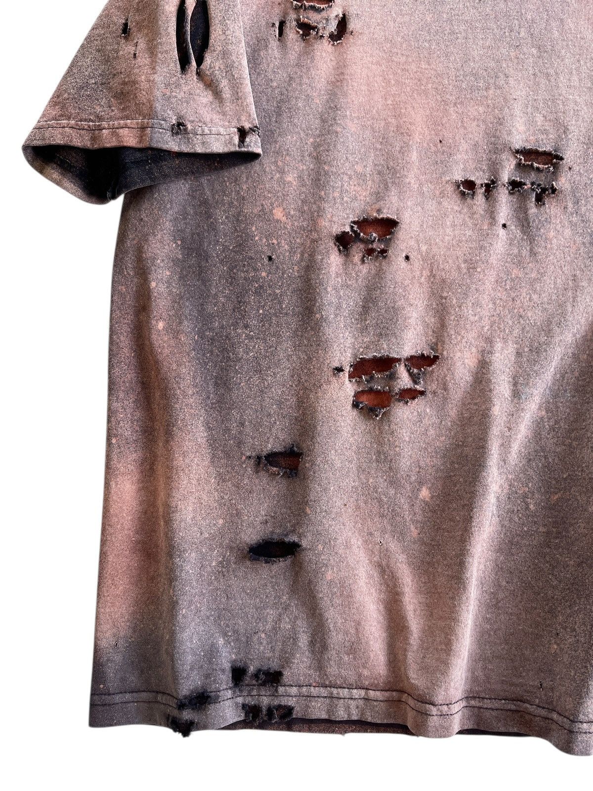 Vintage Thrashed!!! Distressed Acid Wash Grunge Pro Club Shirt Size US XL / EU 56 / 4 - 8 Thumbnail