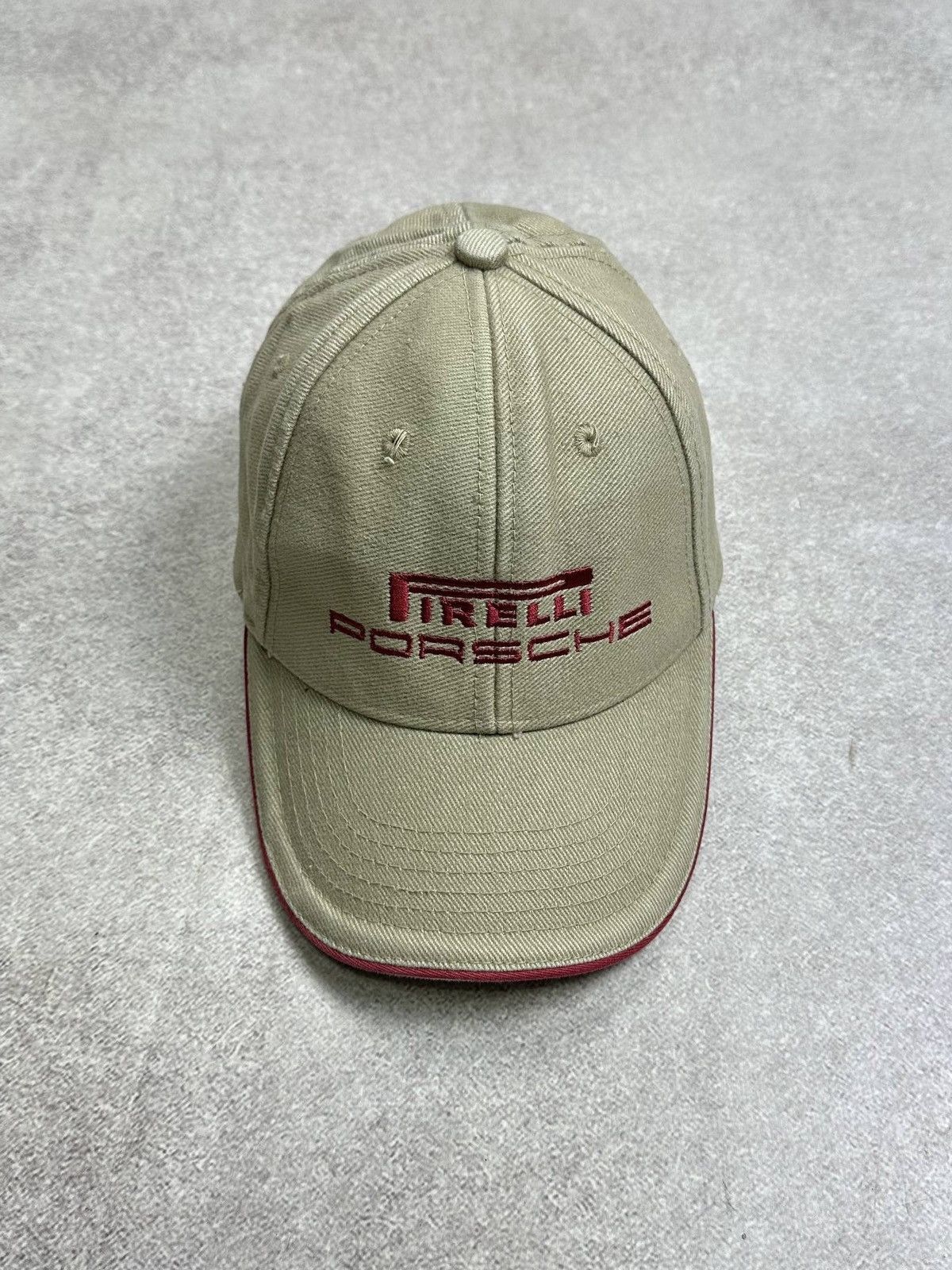 Porsche Design Vintage 90s Porsche Firelli Y2K Racing Cap Os Size ONE SIZE - 2 Thumbnail