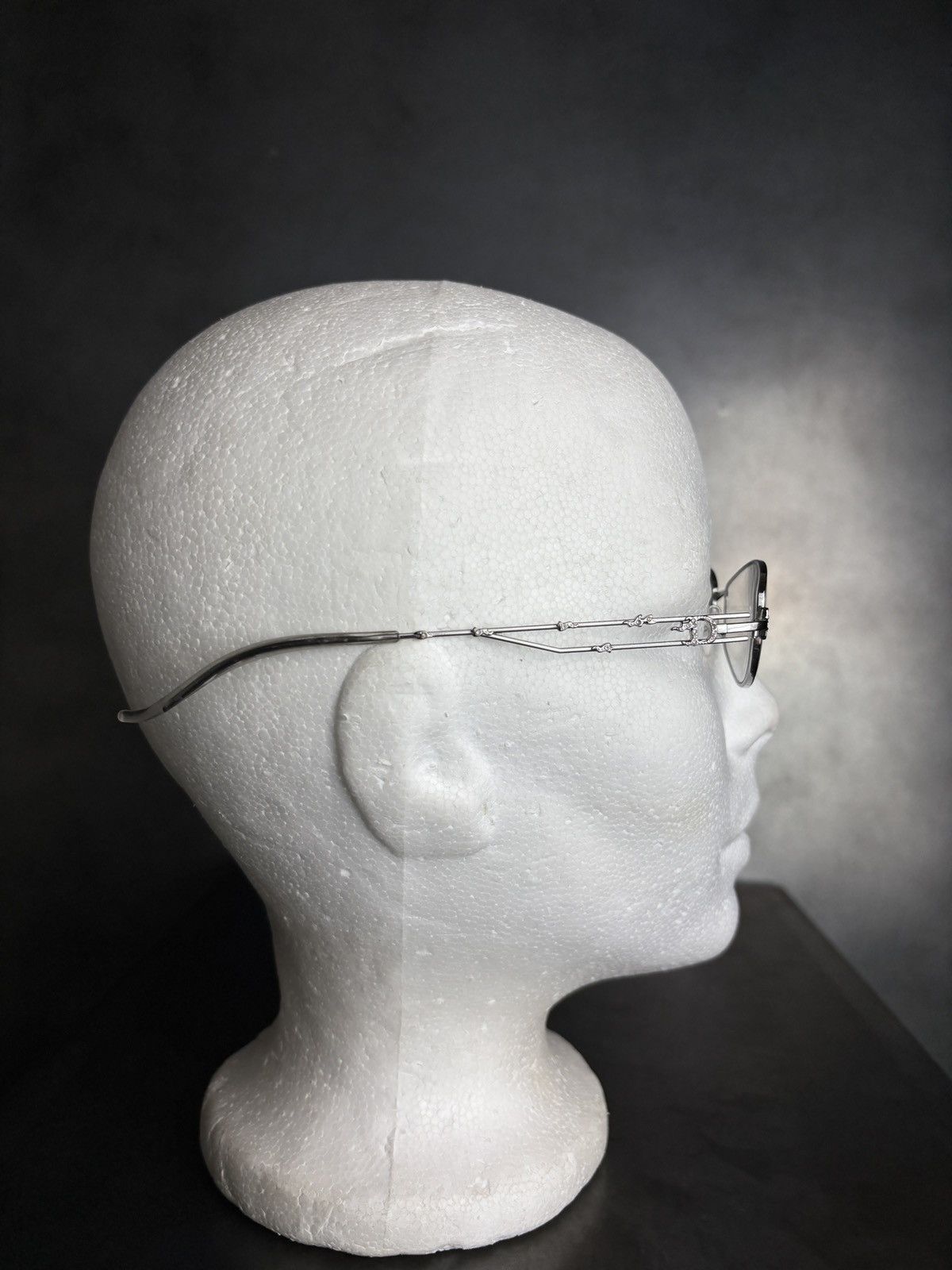Vintage Christian Dior Glasses Metal Flower 3825 2000s 1990s