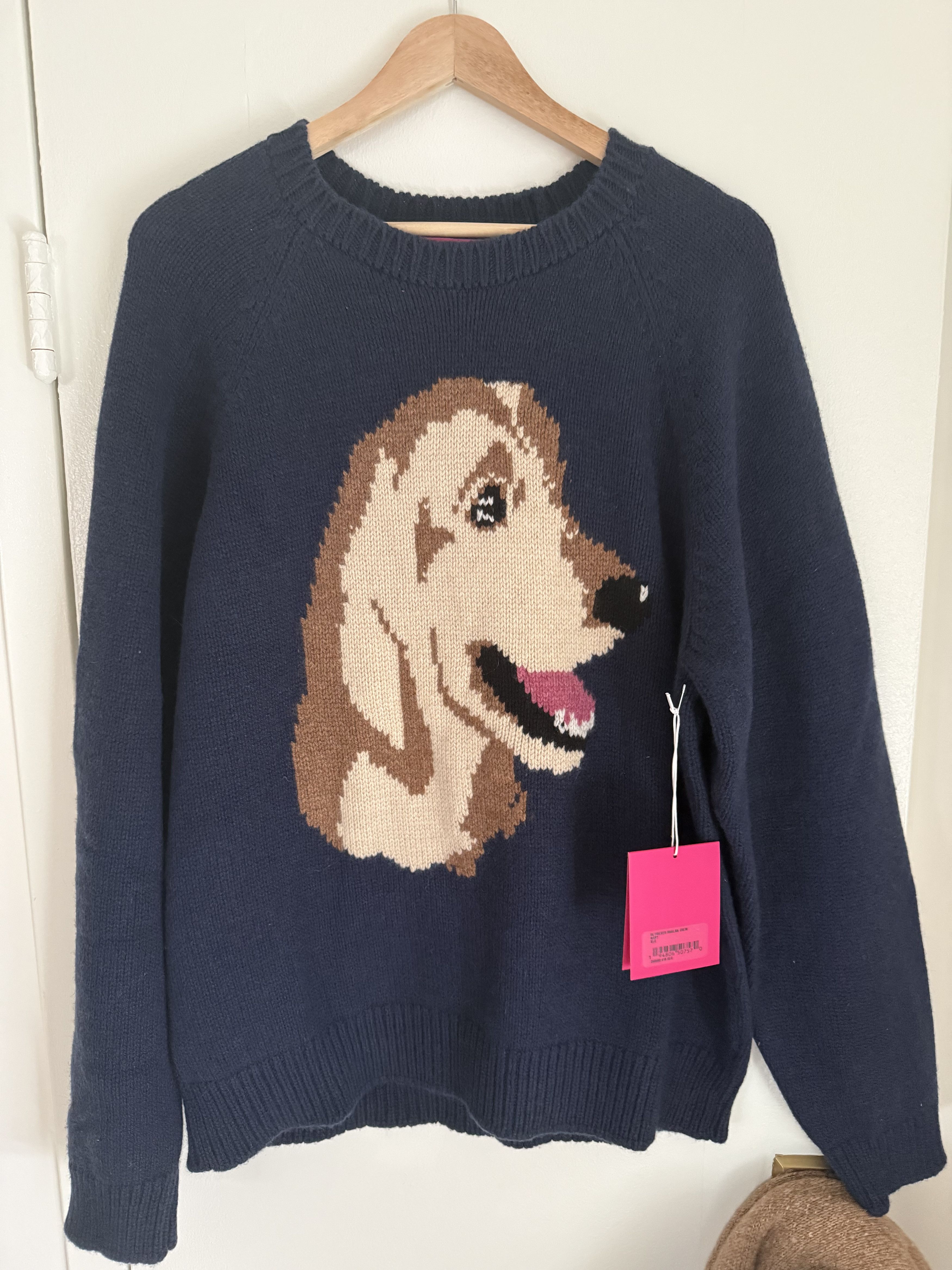 The Elder Statesman he Elder Statesman Retriever Raglan Sweater Navy Size US XL / EU 56 / 4 - 1 Thumbnail