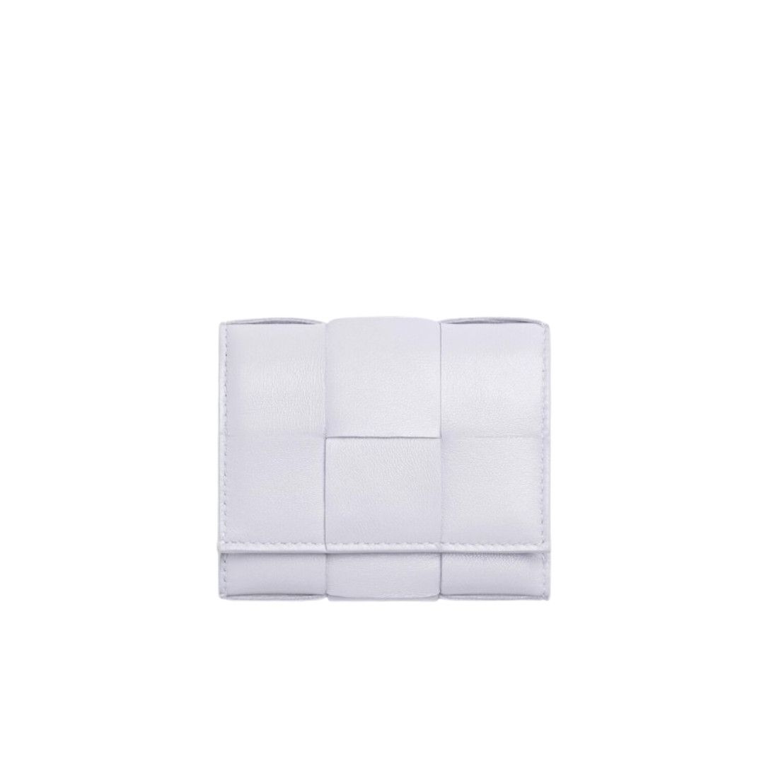 Bottega Veneta o1n1vont1124 Size: OS / Tri-Fold Zip Wallet in White Size ONE SIZE - 1 Thumbnail