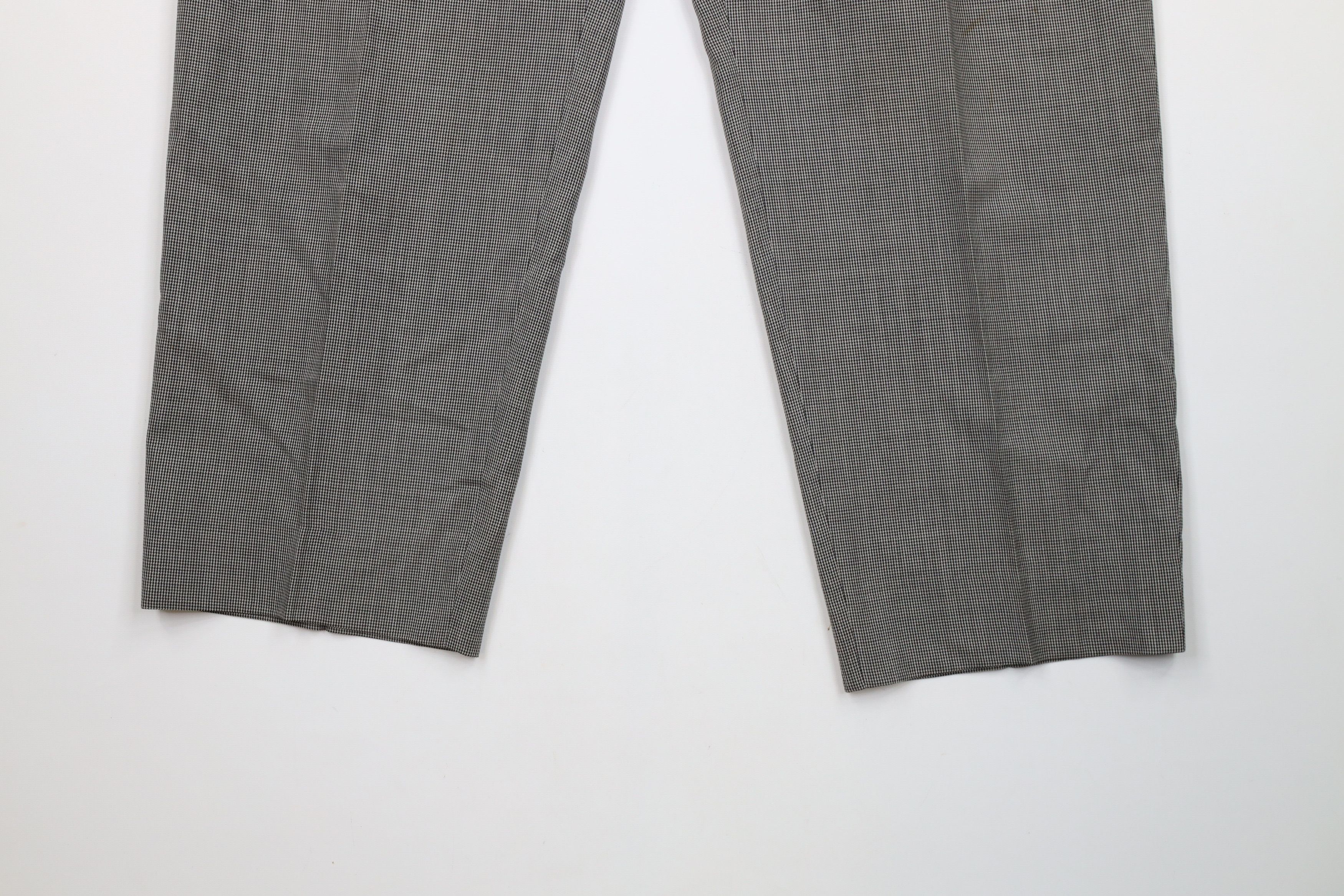 Vintage Vintage 90s Streetwear Houndstooth Wool Wide Leg Pants Size US 36 / EU 52 - 4 Thumbnail