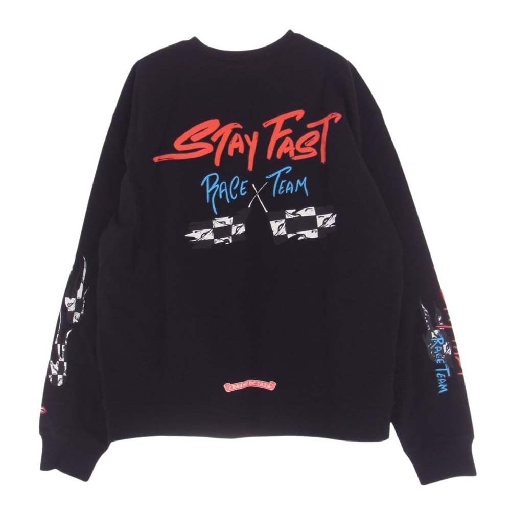 image of Chrome Hearts X Matty Boy Stay Fast Sweater in Black, Men's (Size Large)