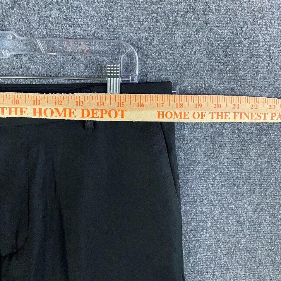 Izod Izod Slacks Men's 34x30 Slim Fit Polyester Black Dress Pants Size US 34 / EU 50 - 3 Thumbnail