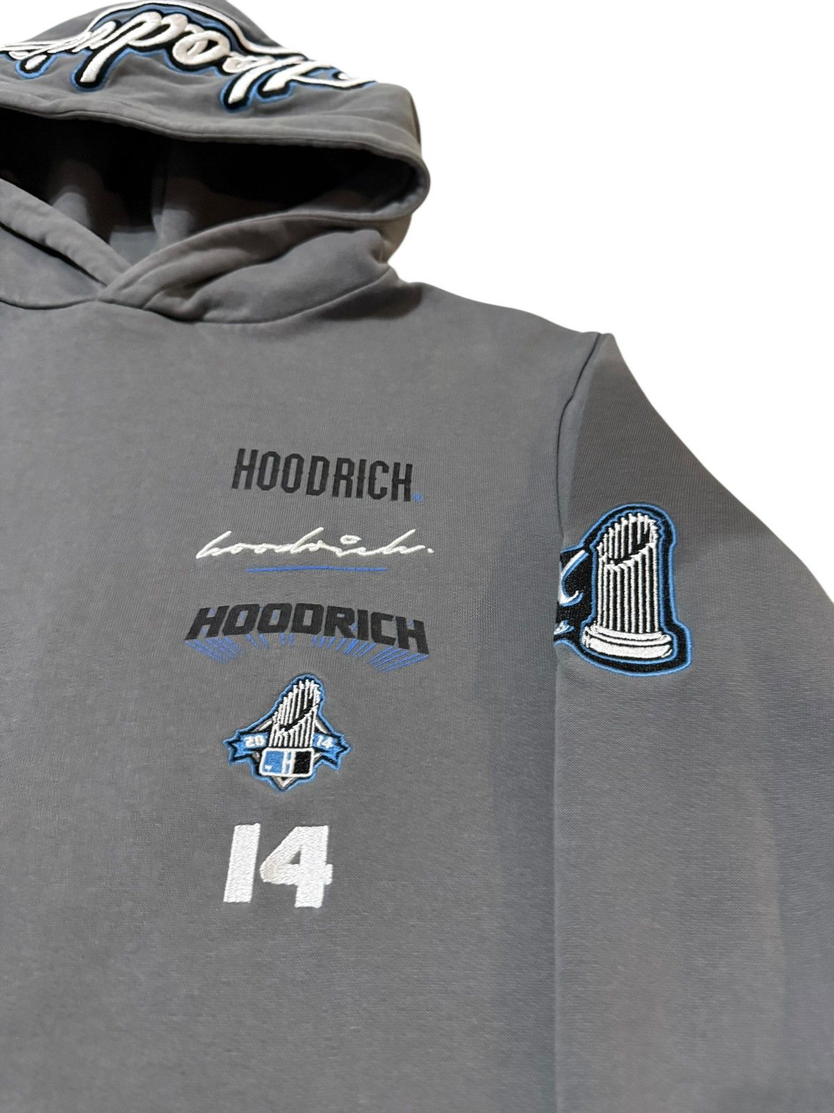 Hoodrich Hoodrich hoodie rare drill size S gray Size US S / EU 44-46 / 1 - 2 Thumbnail