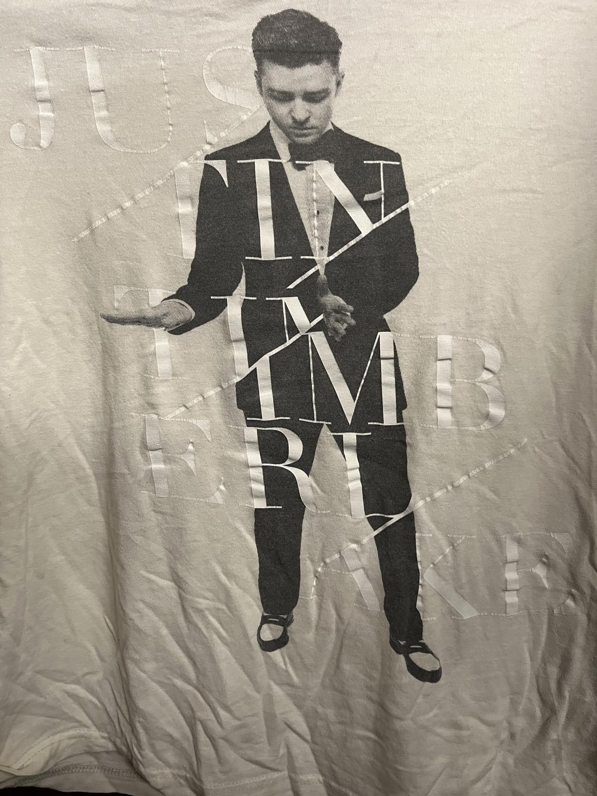 Designer Justin Timberlake World tour T-shirt - Suit / Cream 2014 - M Size M / US 6-8 / IT 42-44 - 4 Thumbnail