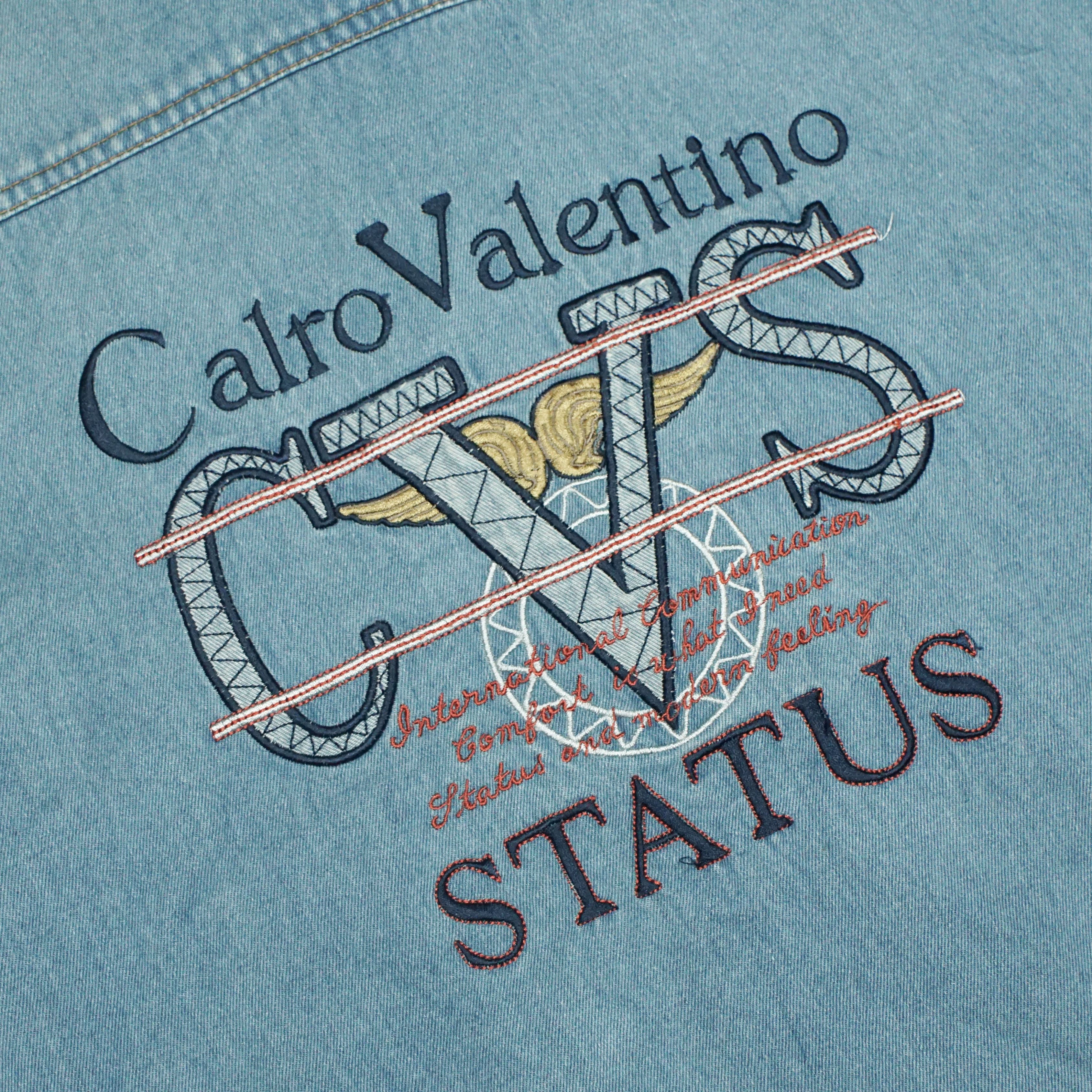 Giovanni Valentino *NoTariff 90s Calro Valentino Status Denim Jacket Size US L / EU 52-54 / 3 - 3 Thumbnail