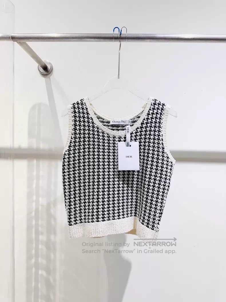 Dior Dior A thousand-bird check vest Size XS / US 0-2 / IT 36-38 - 1 Thumbnail