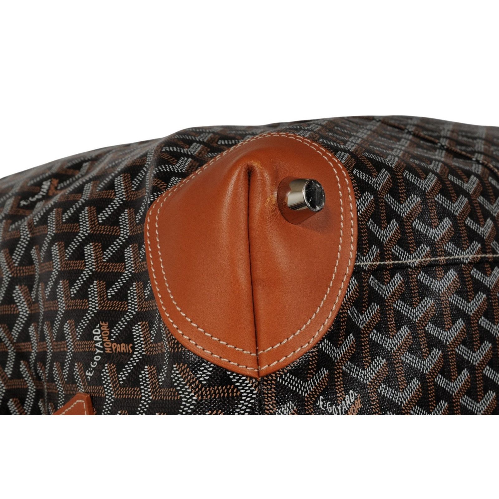 Goyard Boeing 55 Duffle Bag Brown Black Travel Carry On Week Size ONE SIZE - 11 Thumbnail