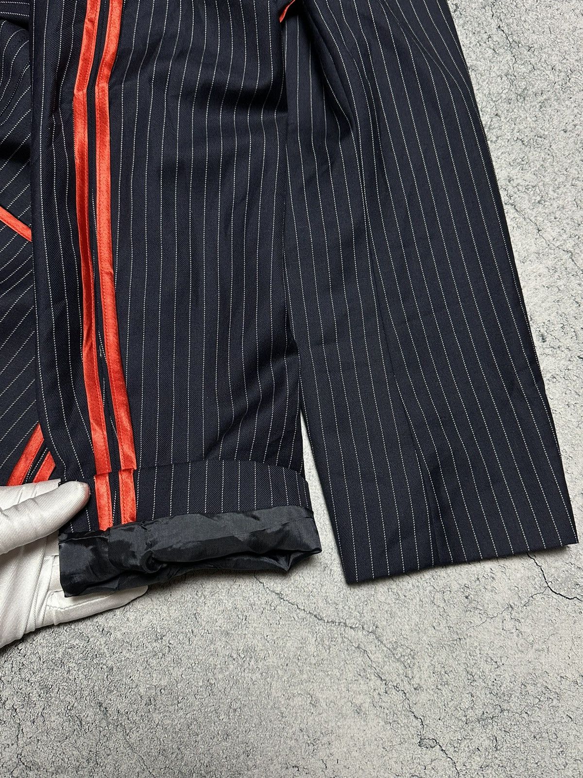Vintage Vintage Gai Mattiolo Italy Red Stripes Blazer Jacket Size L / US 10 / IT 46 - 9 Thumbnail