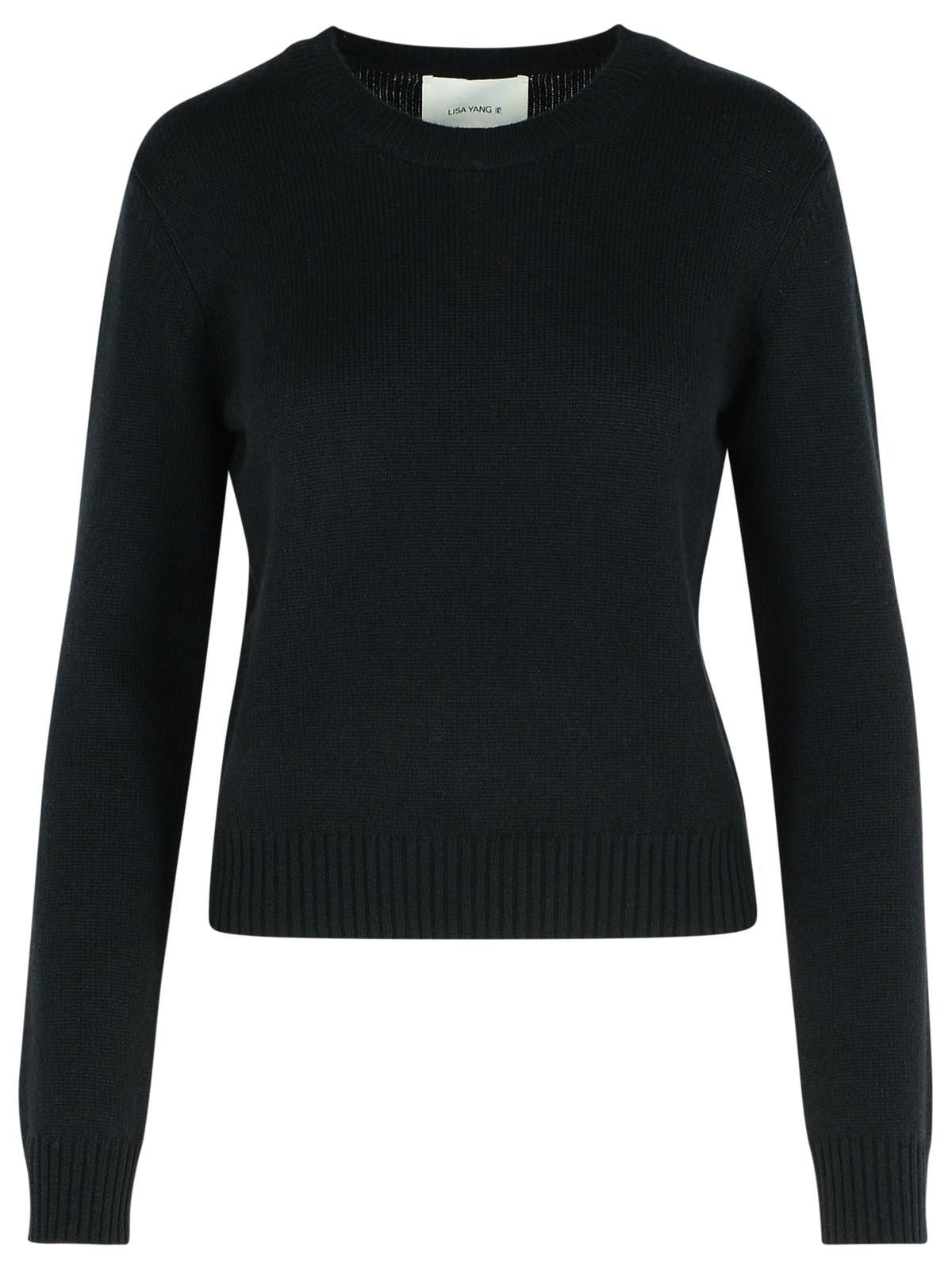 LISA YANG 'Mable' Black Cashmere Sweater